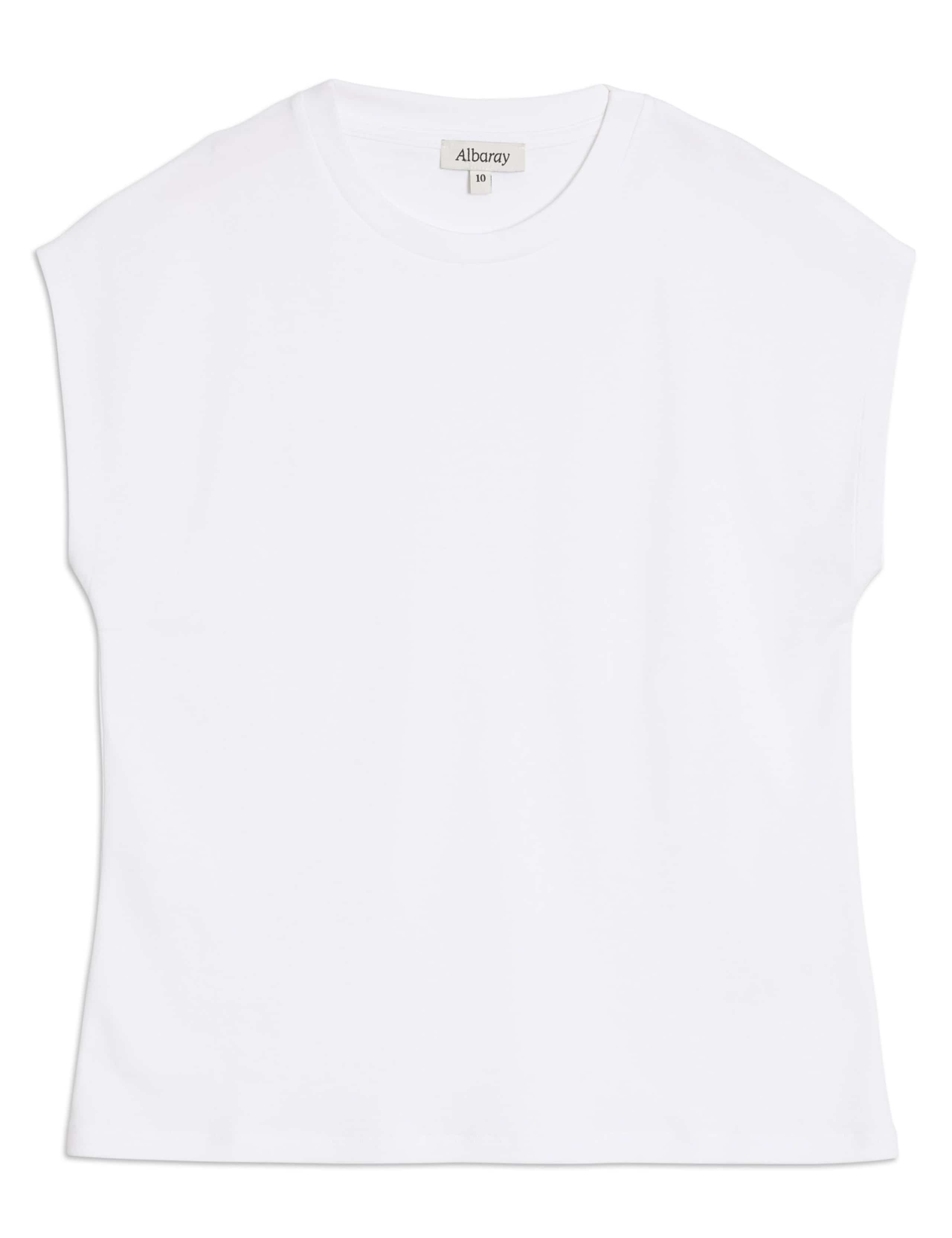 Pure Cotton Cap Sleeve T-Shirt 2 of 4