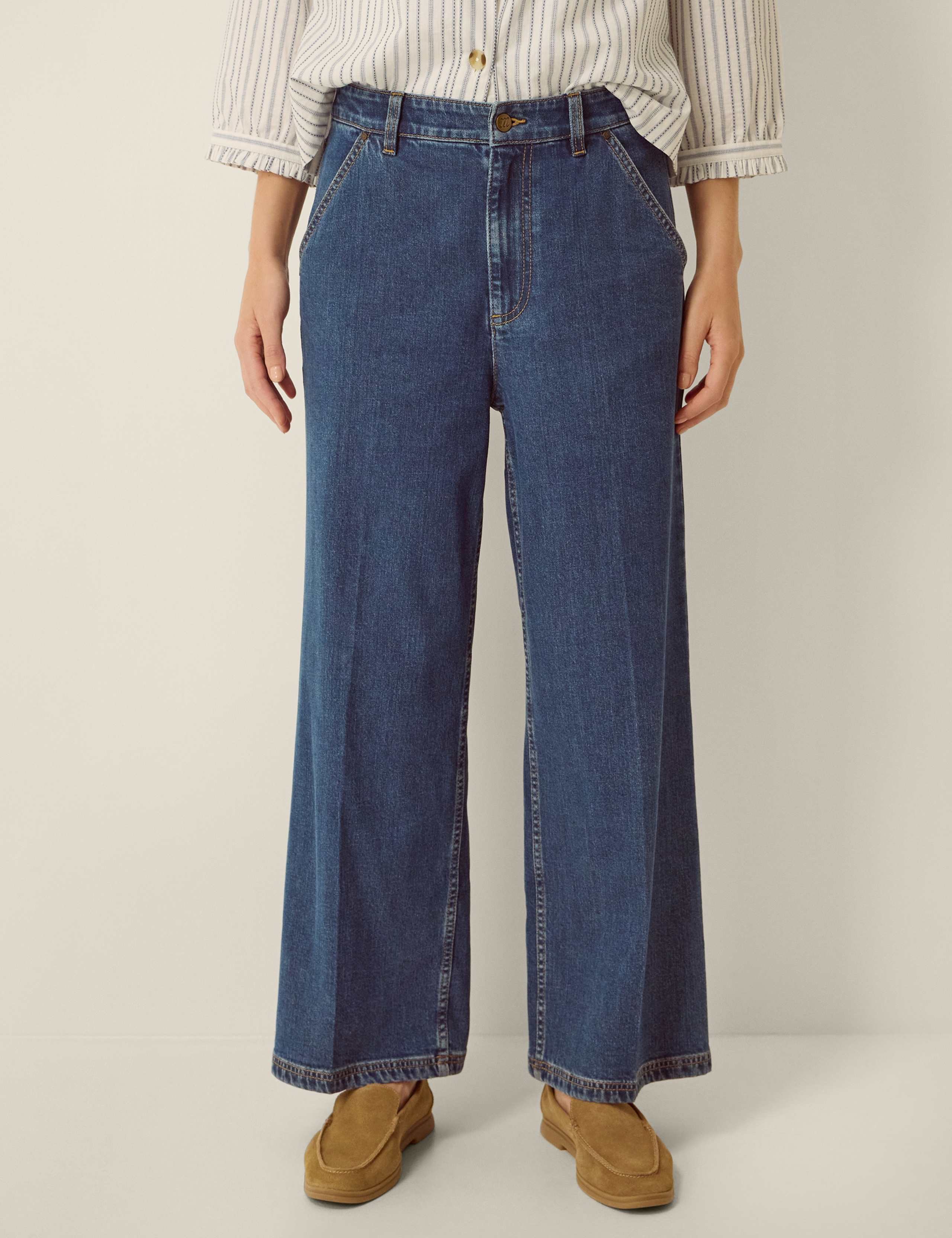 High Waisted Wide Leg Jeans 1 of 5