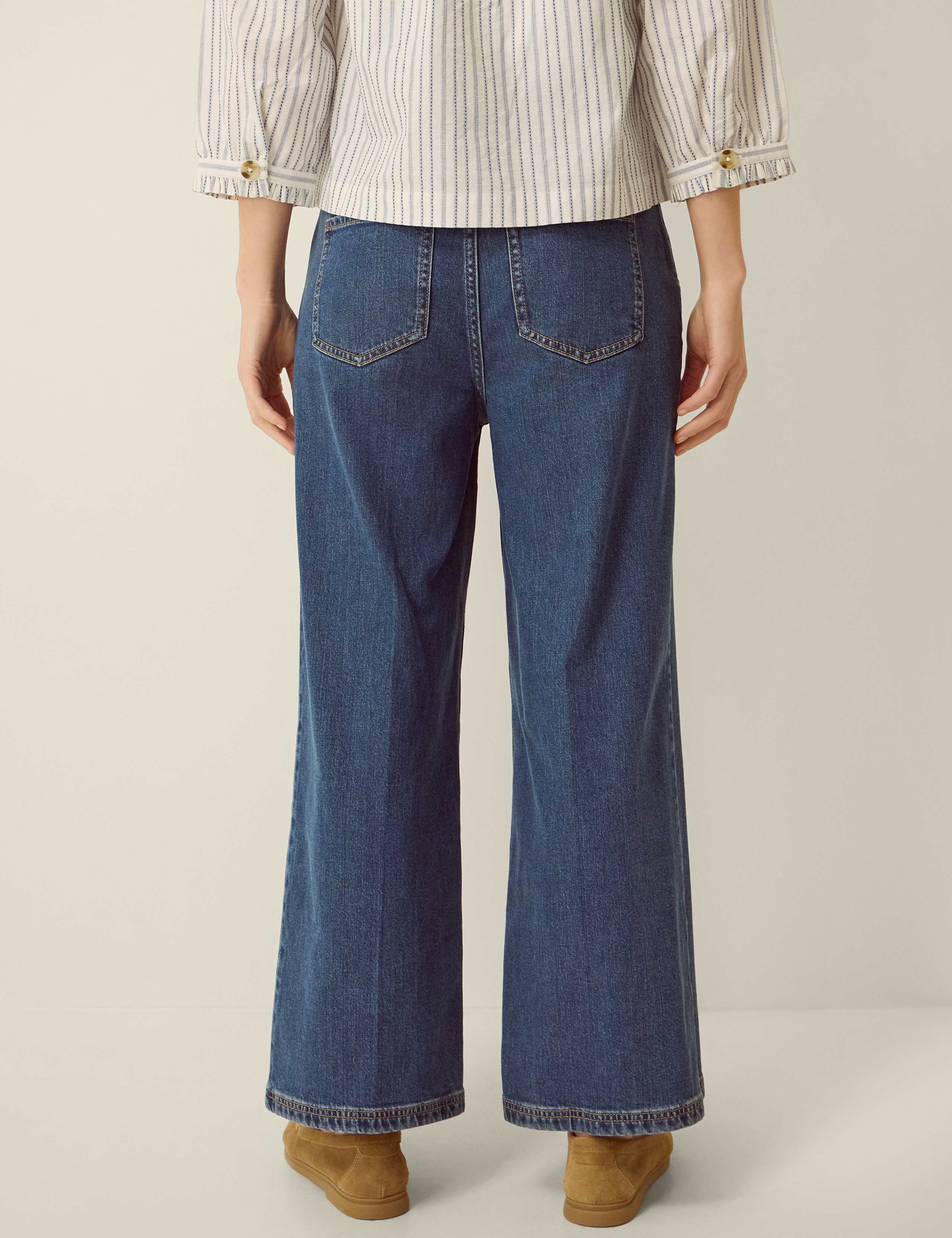 High Waisted Wide Leg Jeans 2 of 5