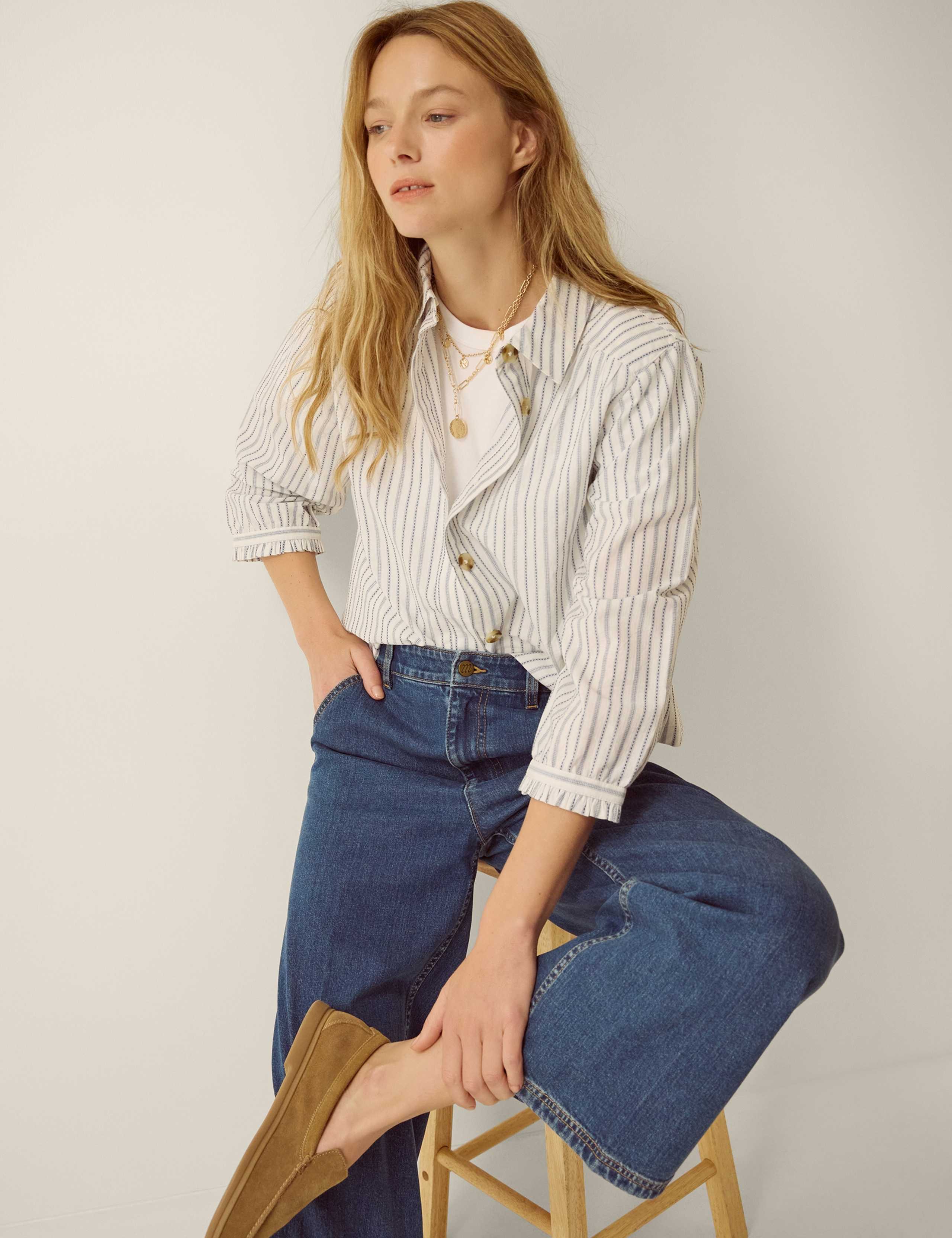 High Waisted Wide Leg Jeans 4 of 5