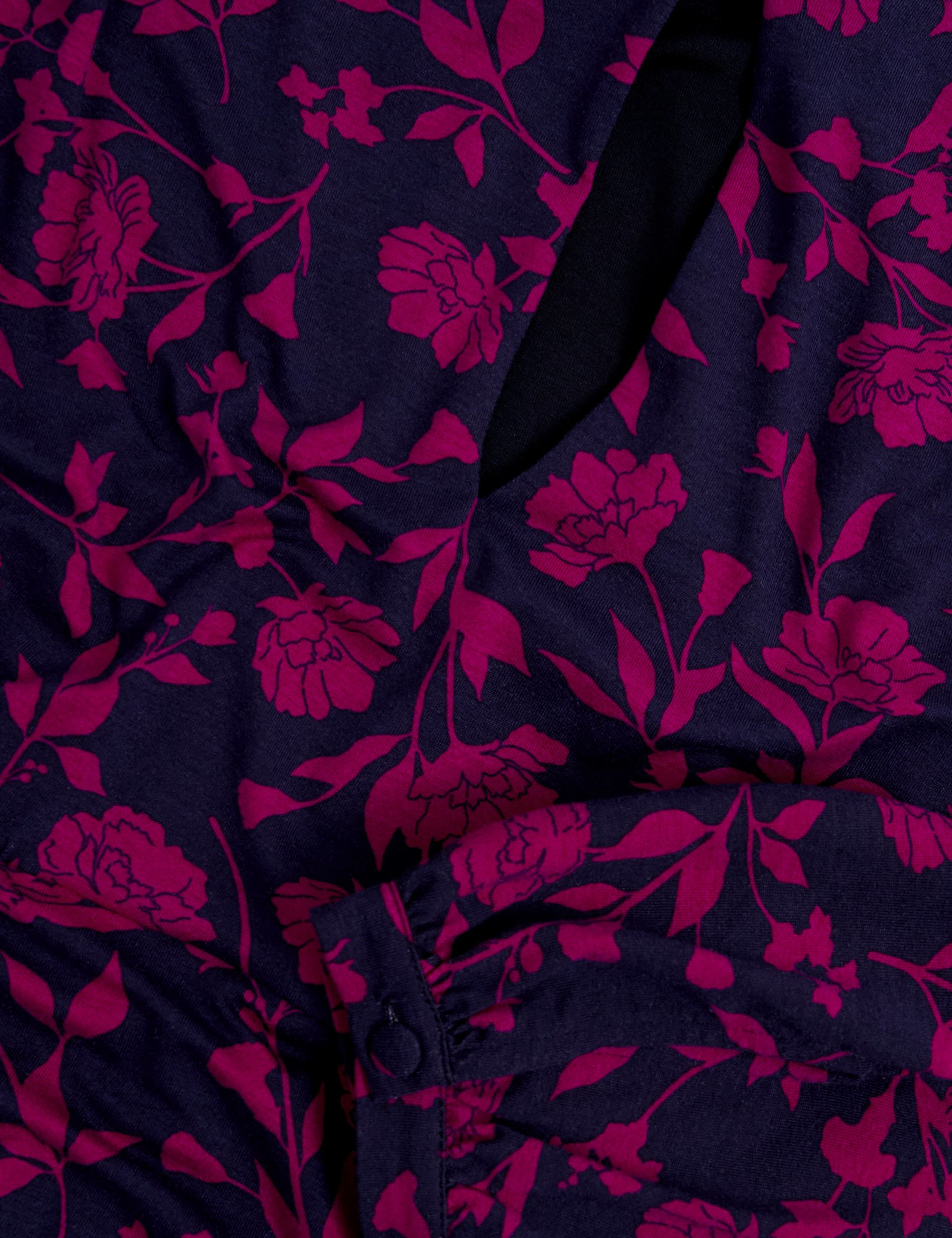 Floral Keyhole Knee Length Skater Dress 8 of 8