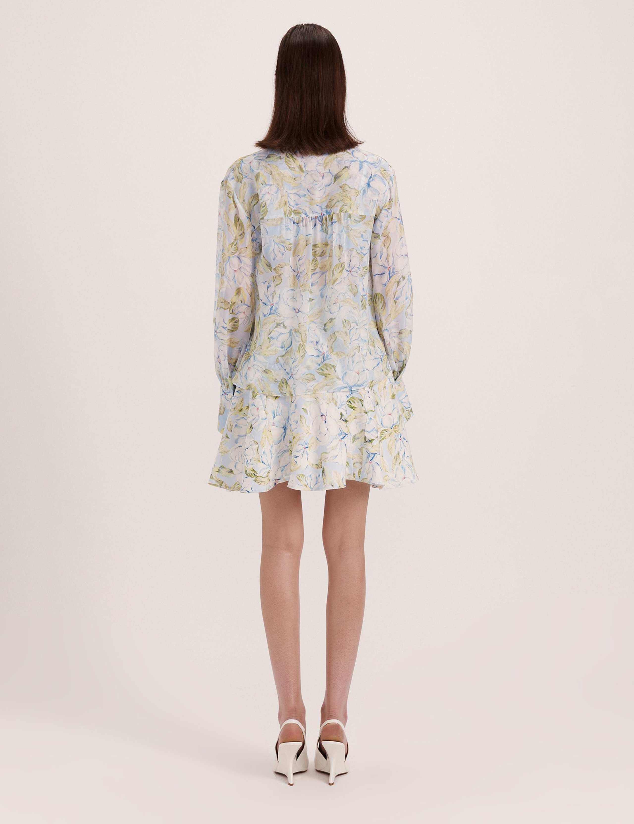 Pure Silk Floral Collared Shirt 5 of 8