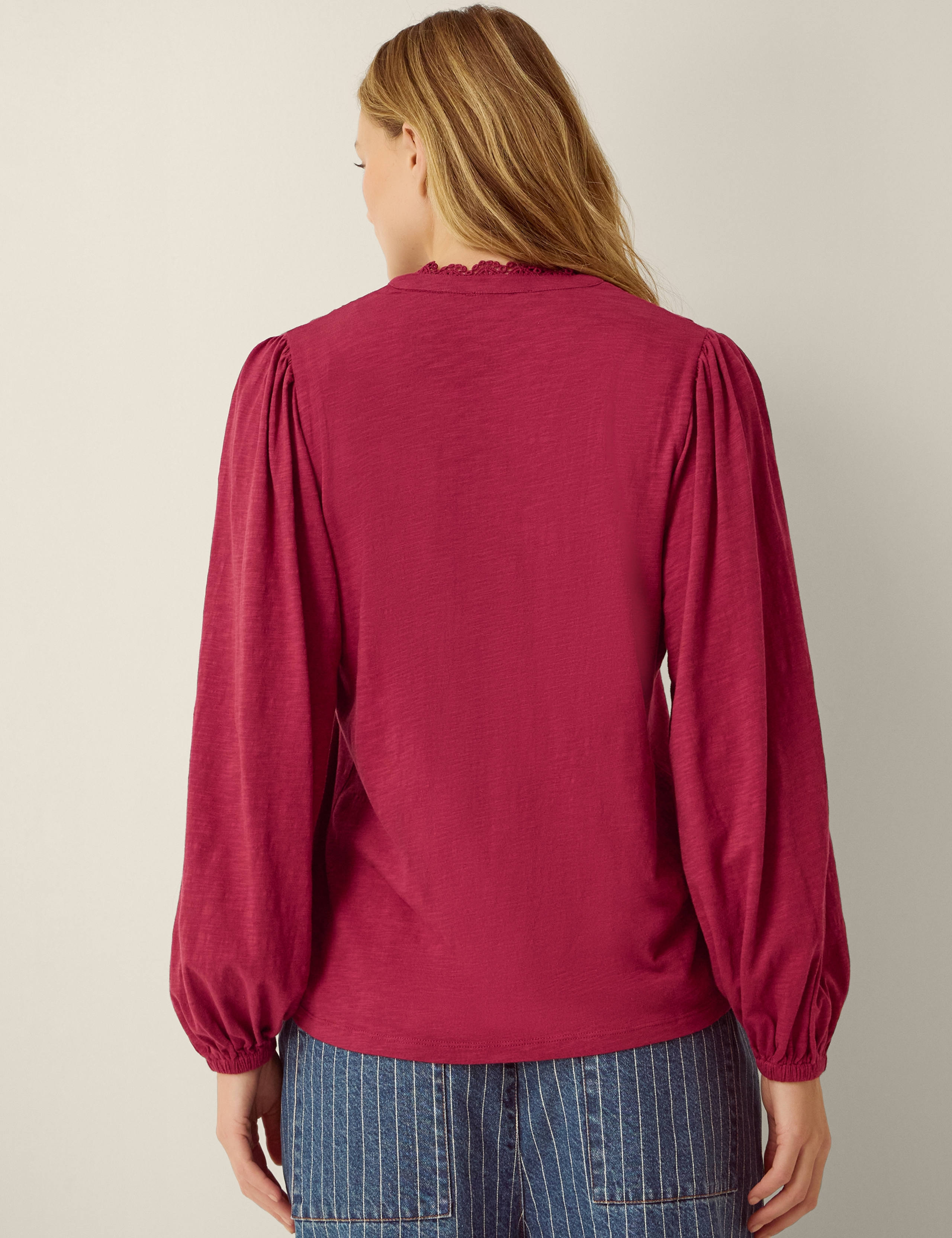 Pure Cotton Jersey Blouse 2 of 5