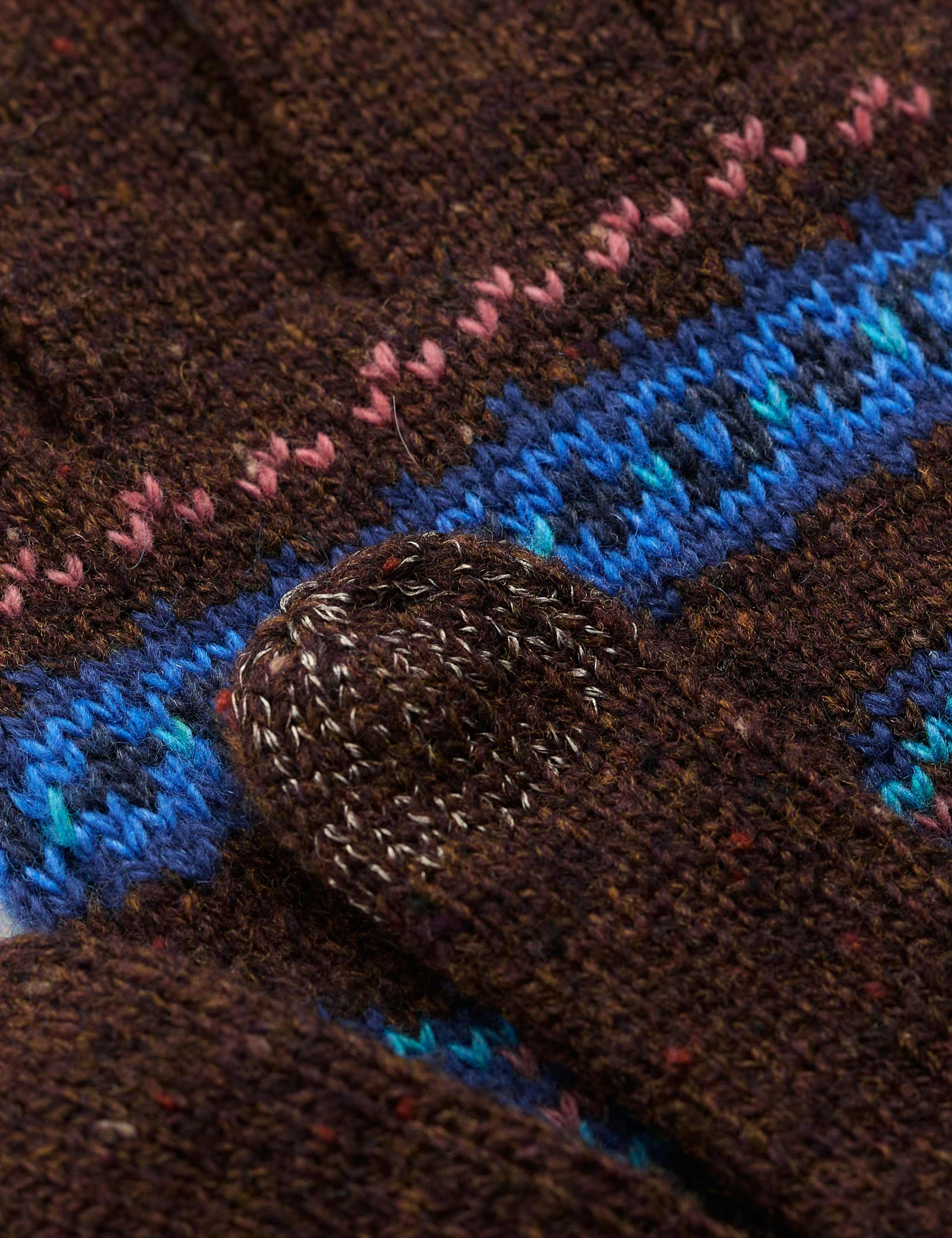 Striped Touchscreen Gloves with Wool 4 of 4