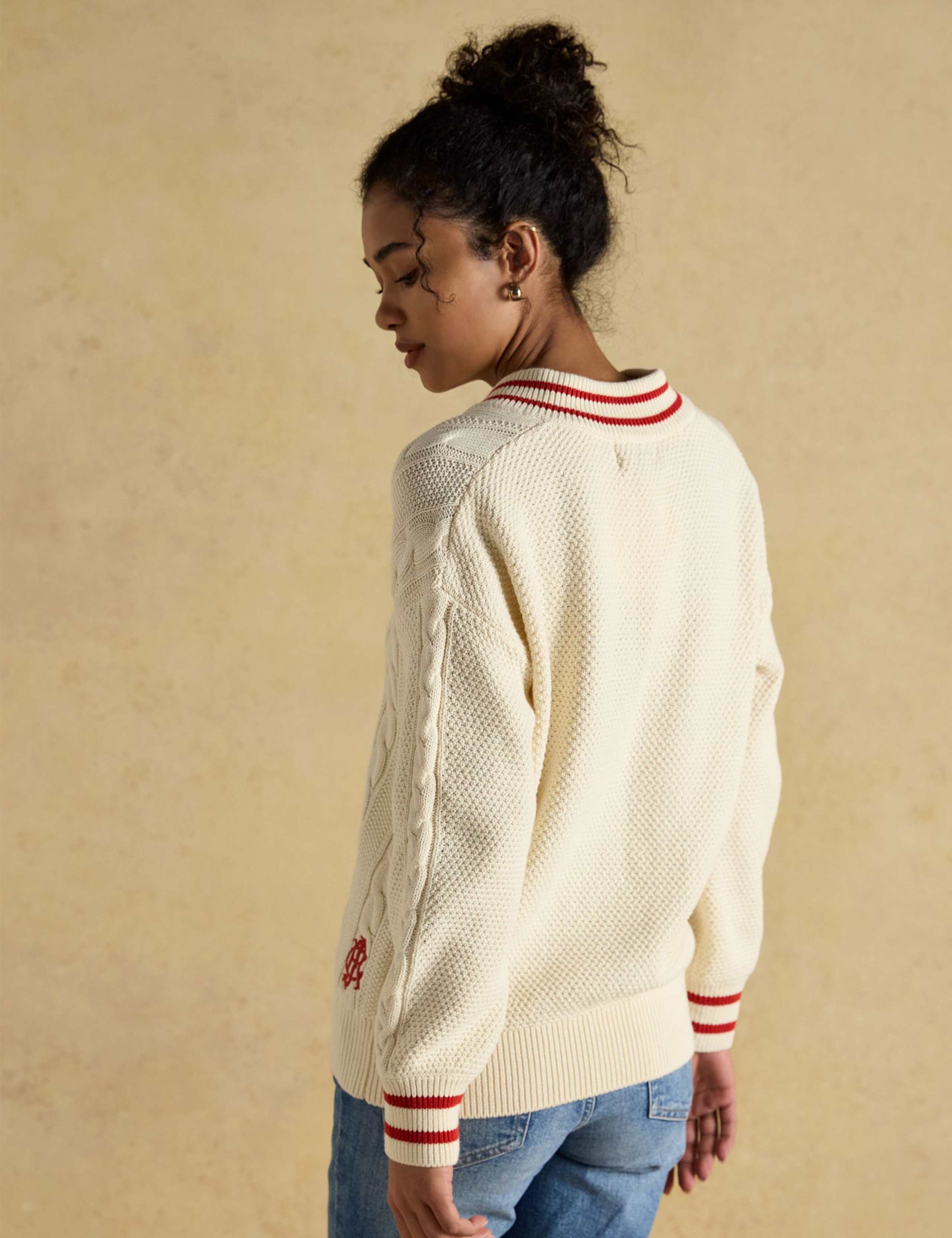 Pure Cotton Cable Knit Jumper 5 of 8