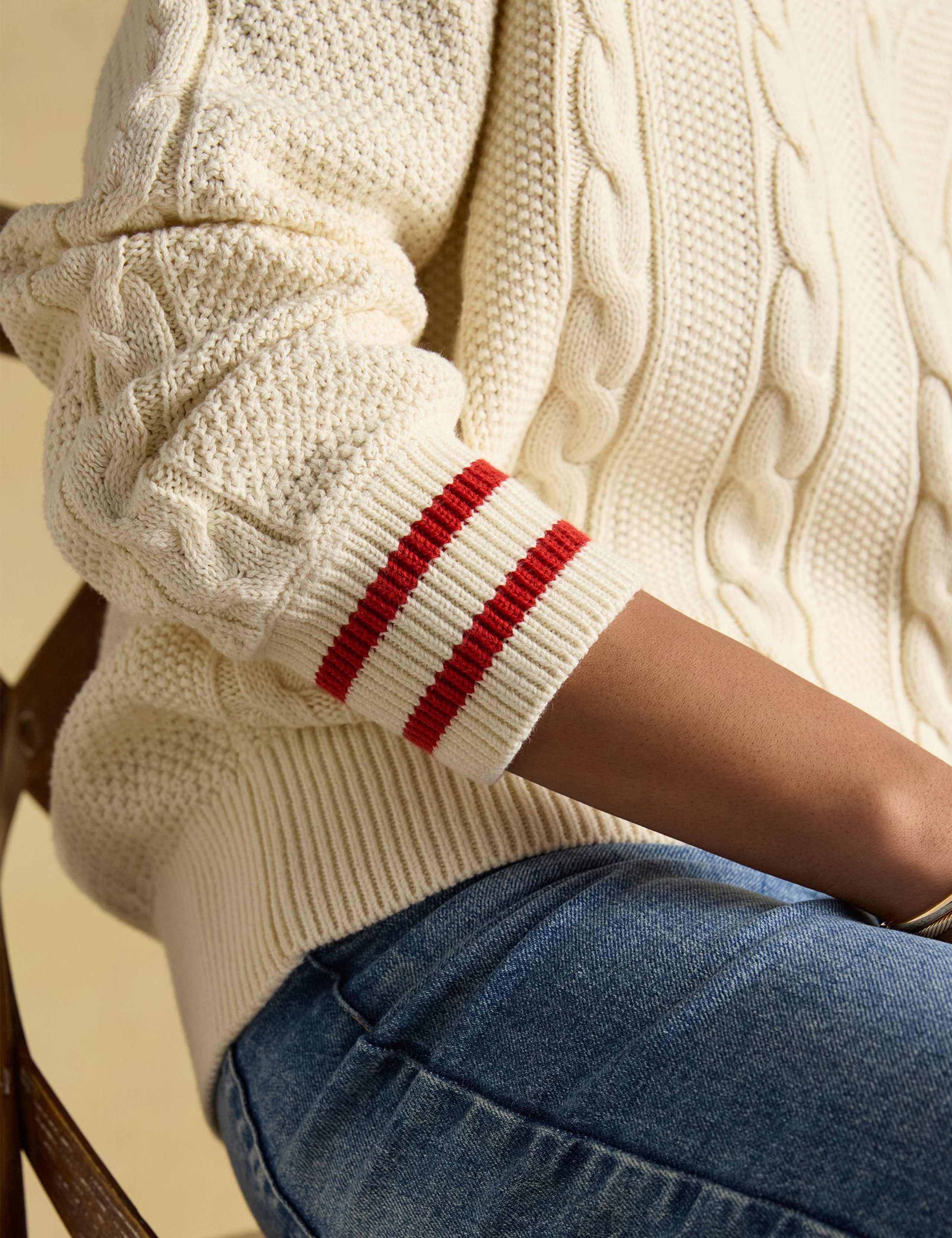 Pure Cotton Cable Knit Jumper 8 of 8