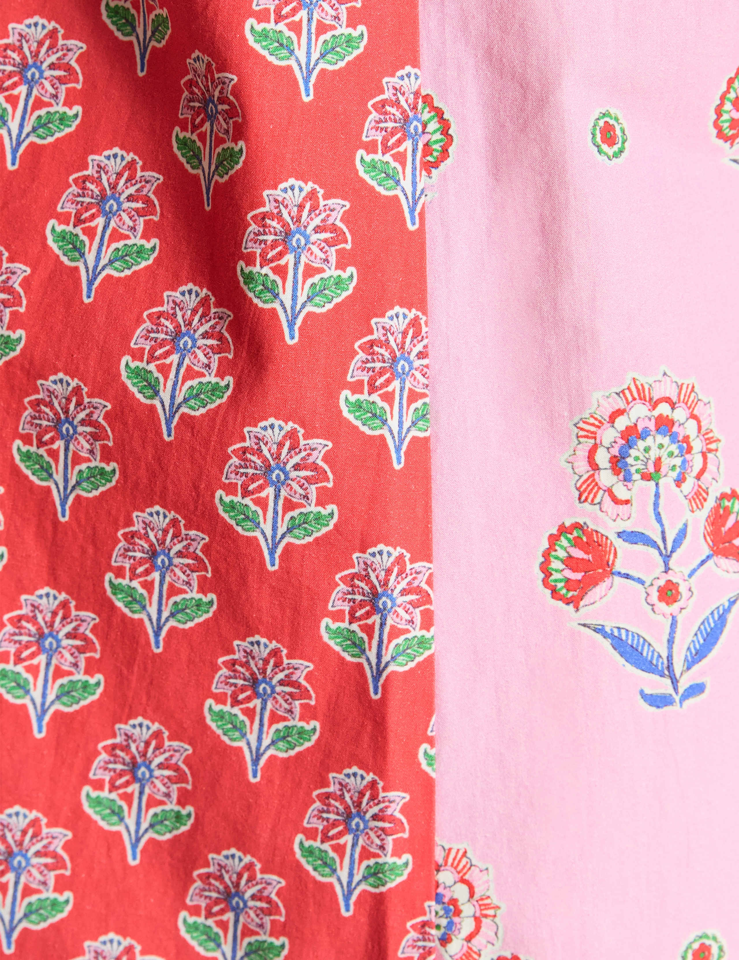 Pure Cotton Floral Frill Neck Blouse 6 of 8