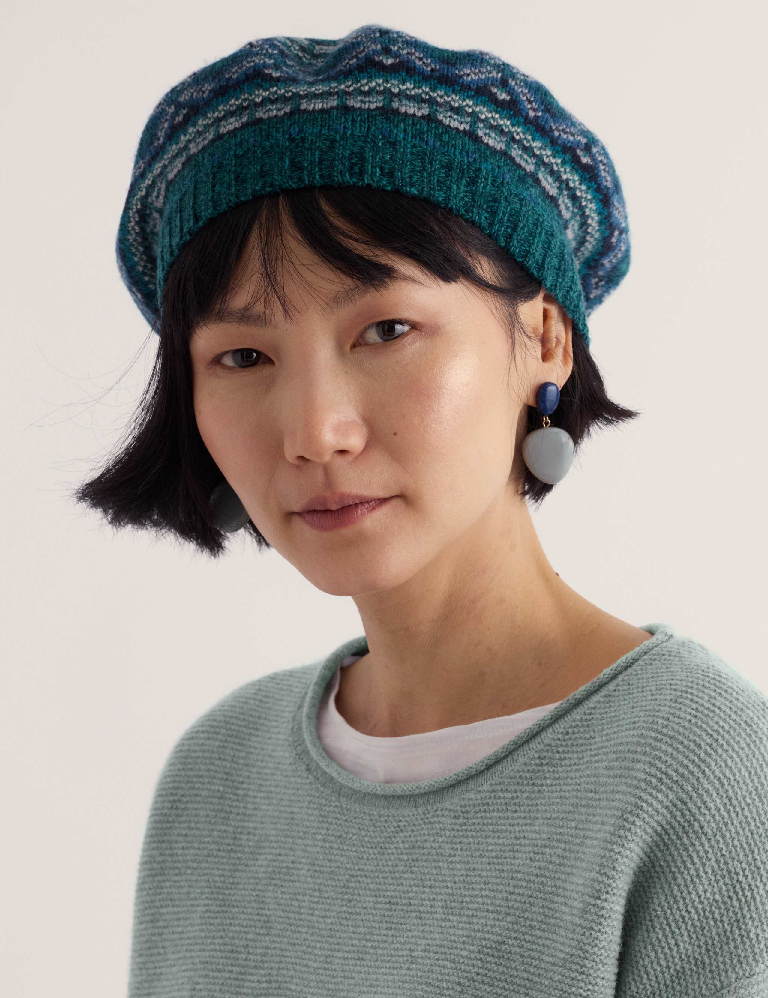 Wool Rich Fair Isle Beret 1 of 4