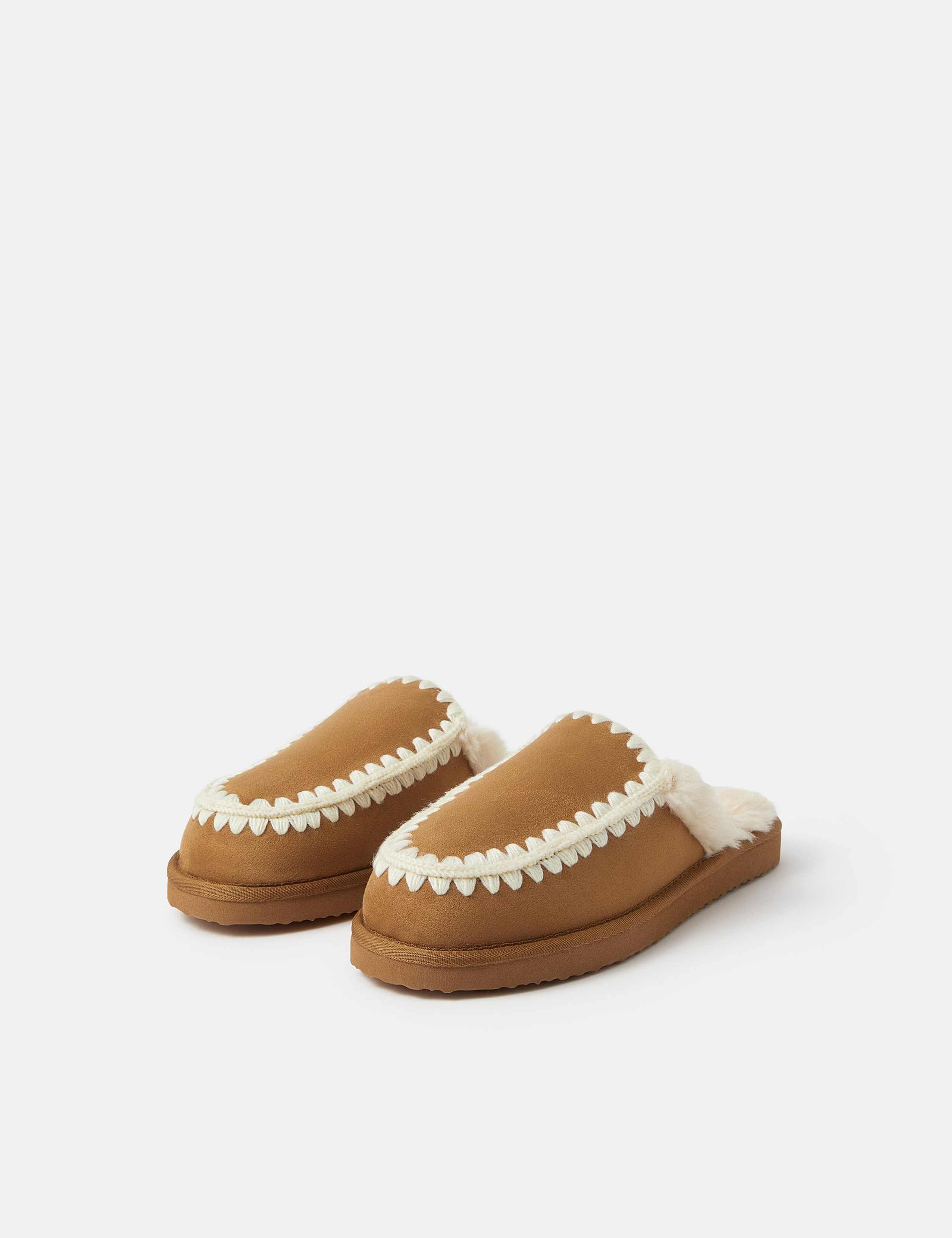 Whipstitch Mule Slippers 2 of 3