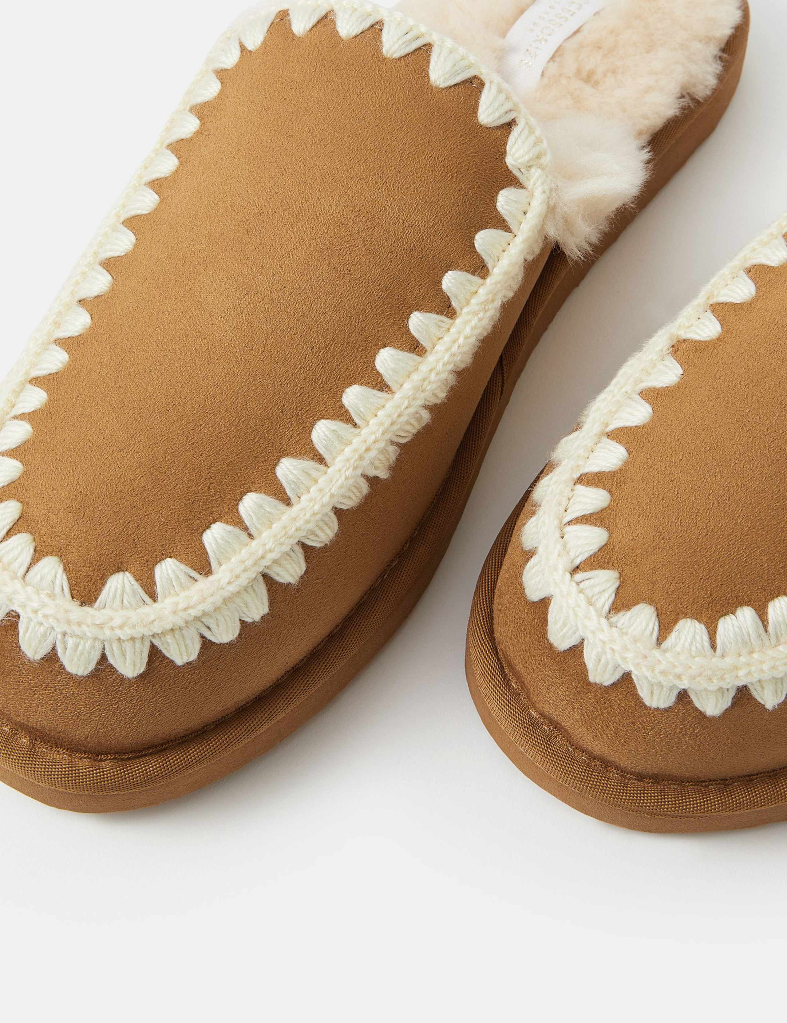 Whipstitch Mule Slippers 3 of 3