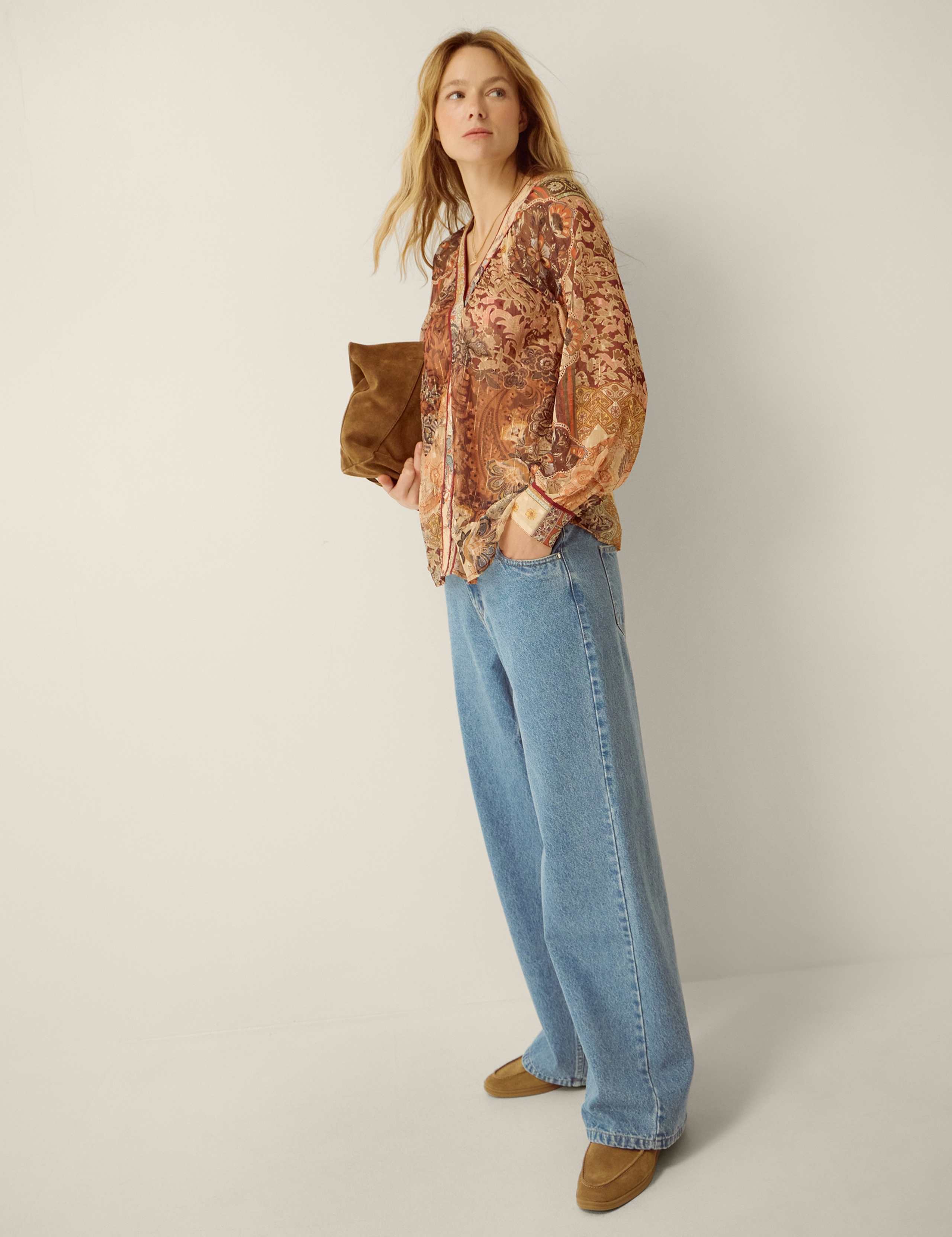 High Waisted Wide Leg Jeans 3 of 4