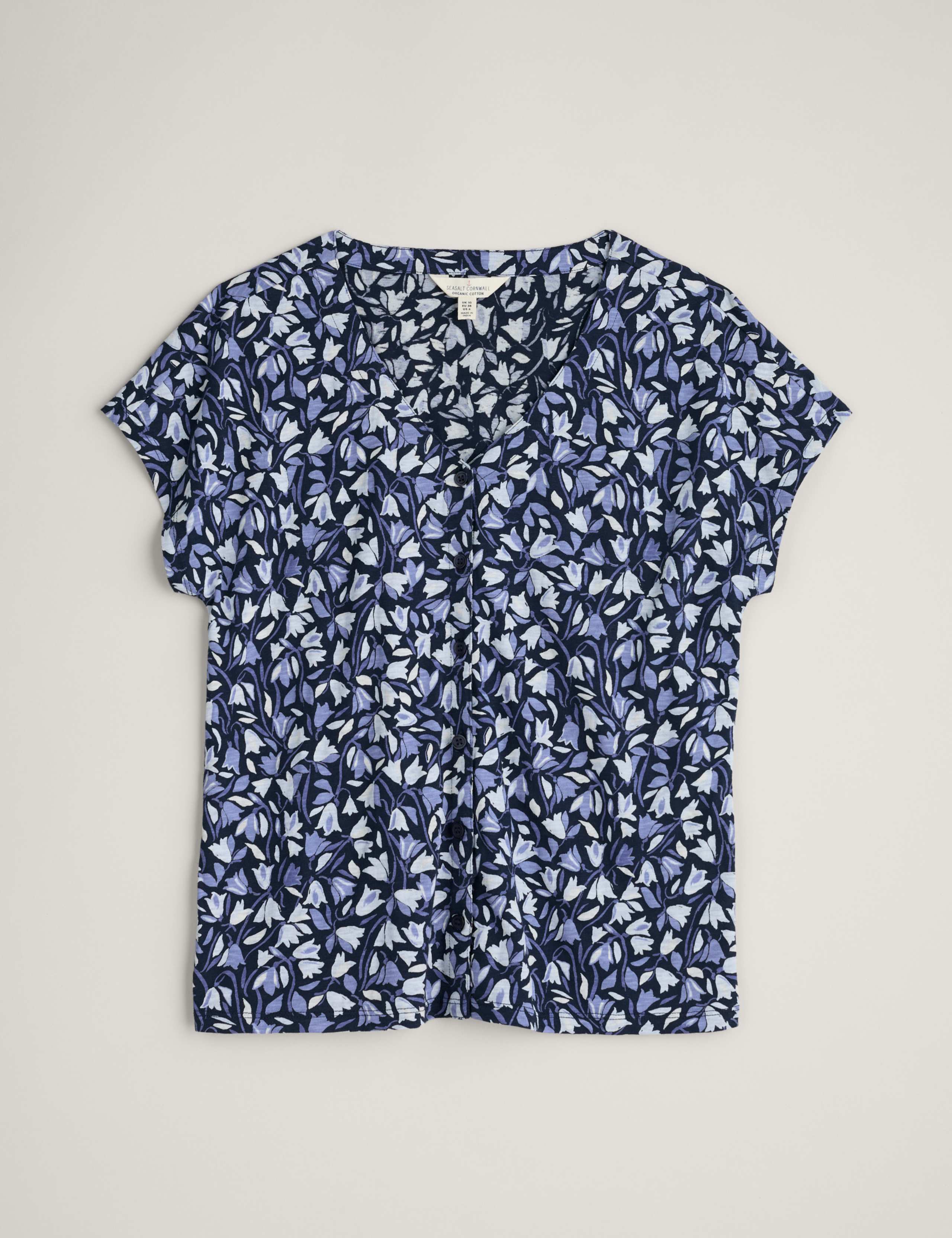Pure Cotton Floral V-Neck Relaxed Top 2 of 5