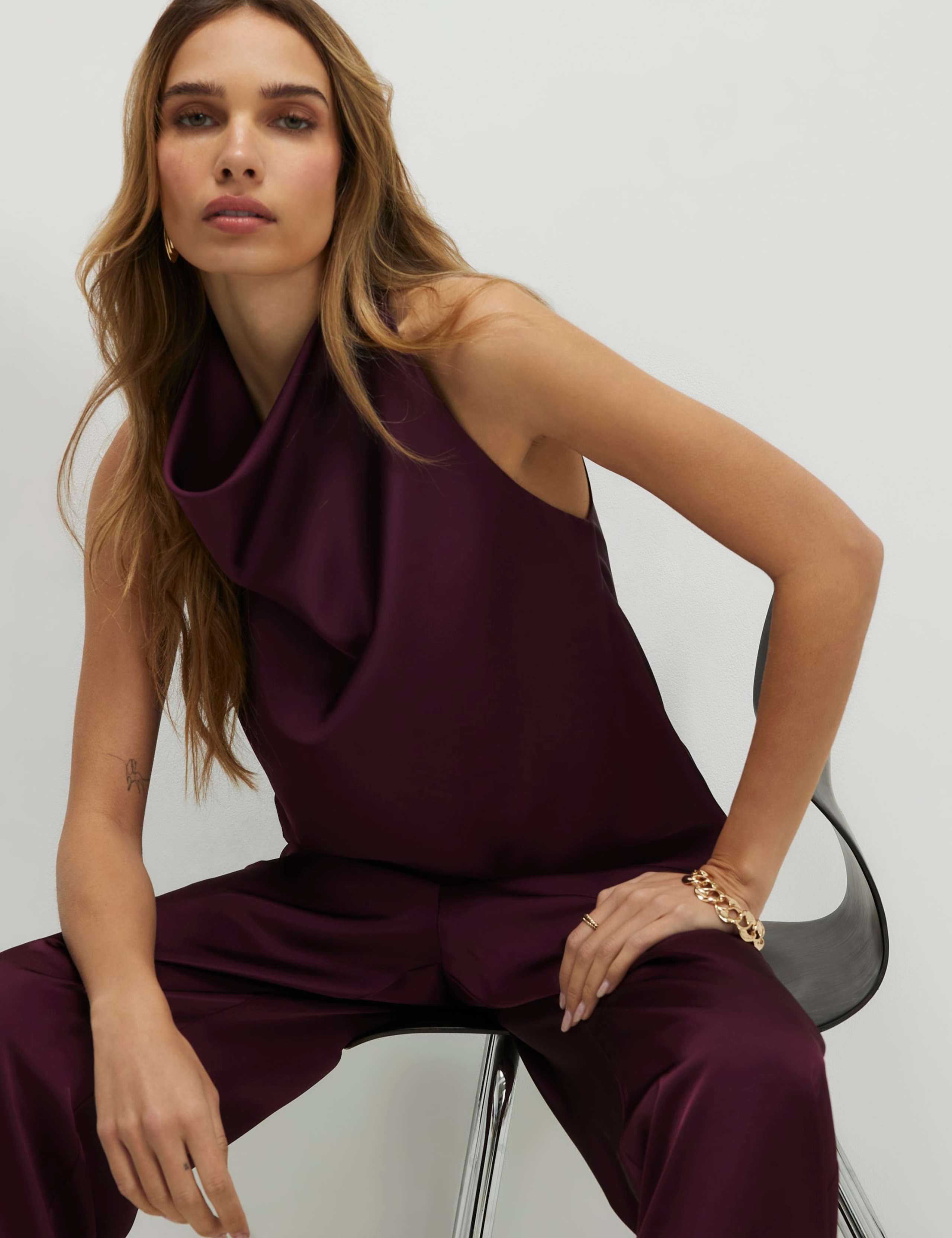 Satin Halter Neck Top 4 of 4