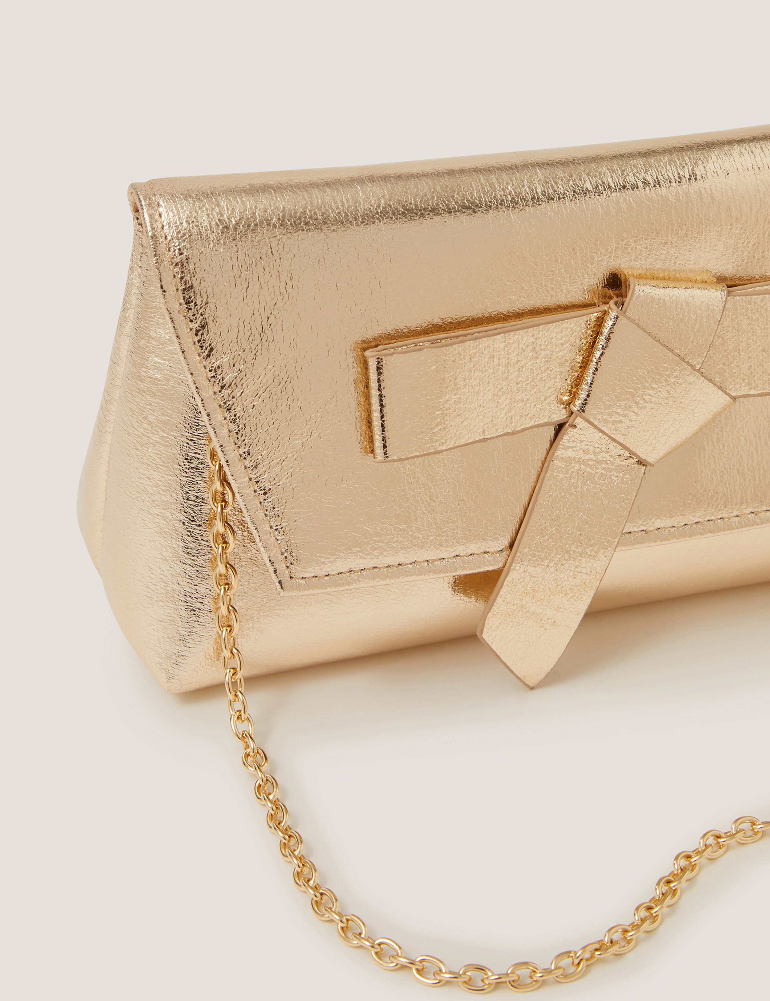 Metallic Bow Clutch Bag 4 of 4