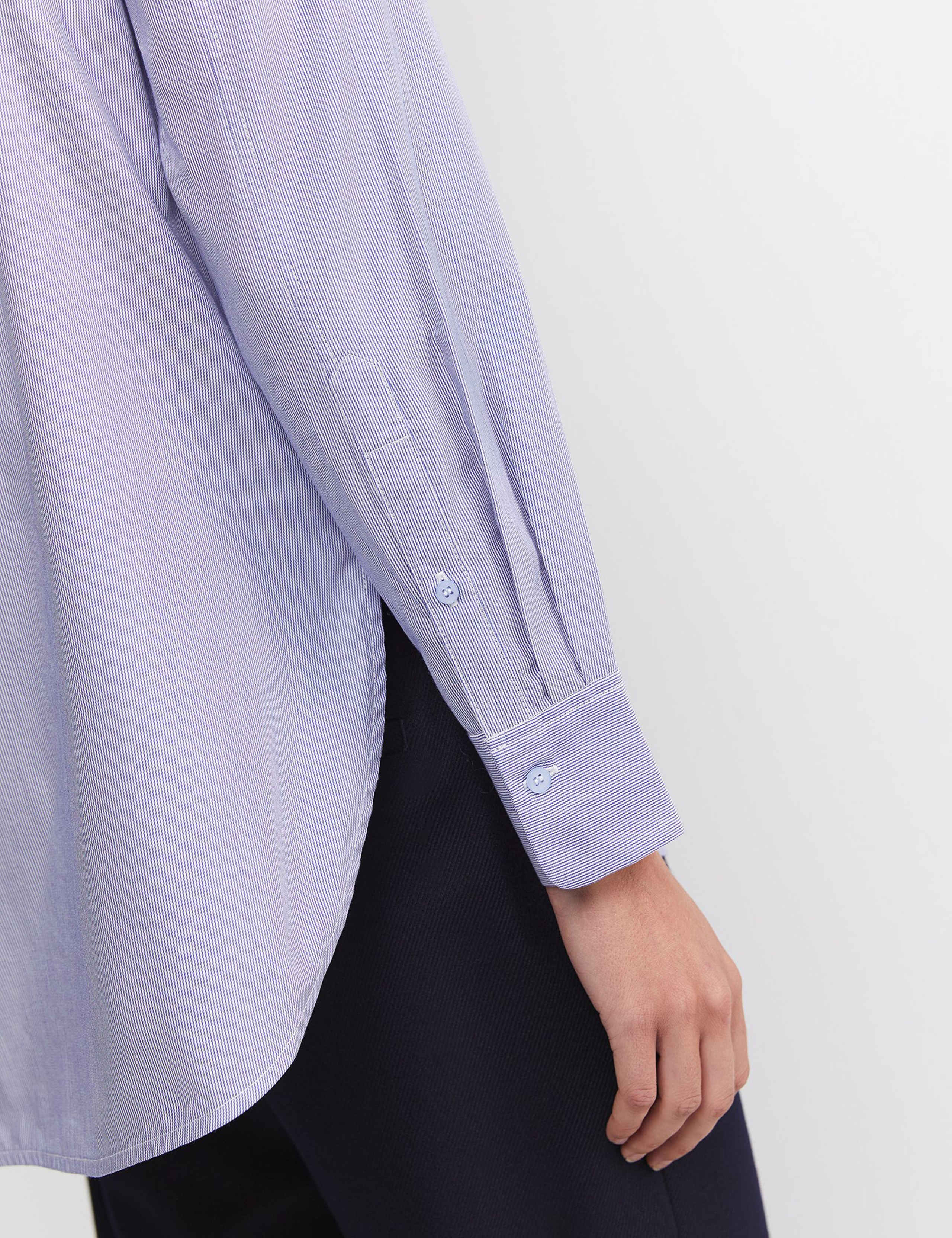 Pure Cotton High Neck Ruffle Blouse 3 of 6