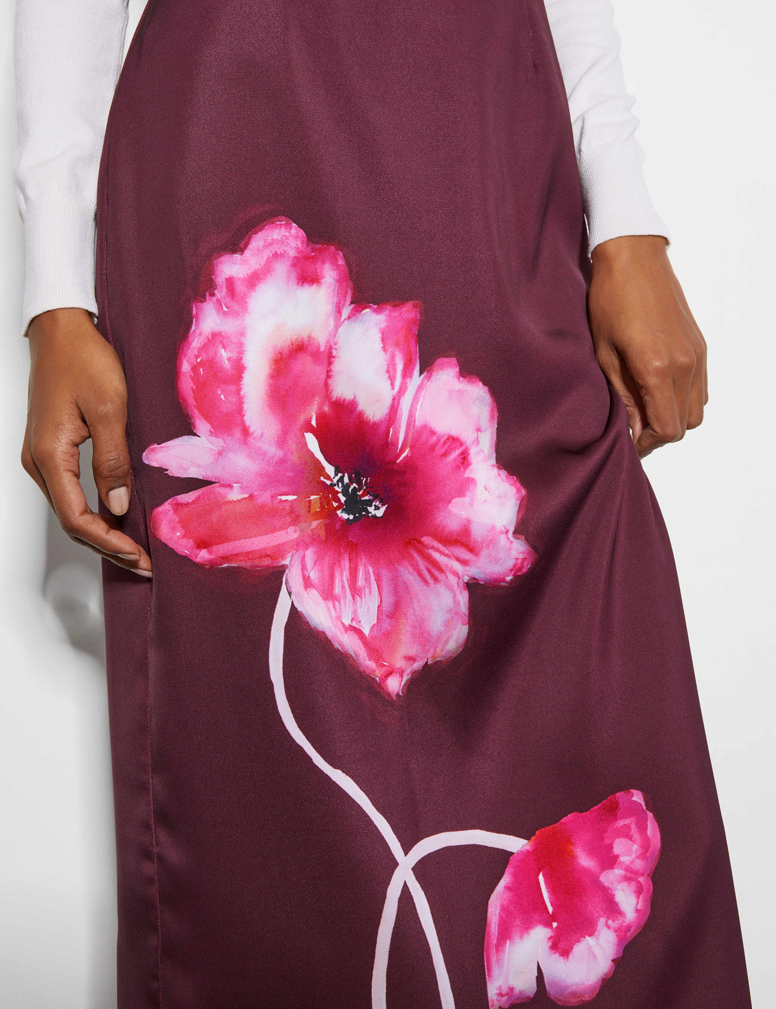 Floral Midi A-Line Skirt 6 of 6