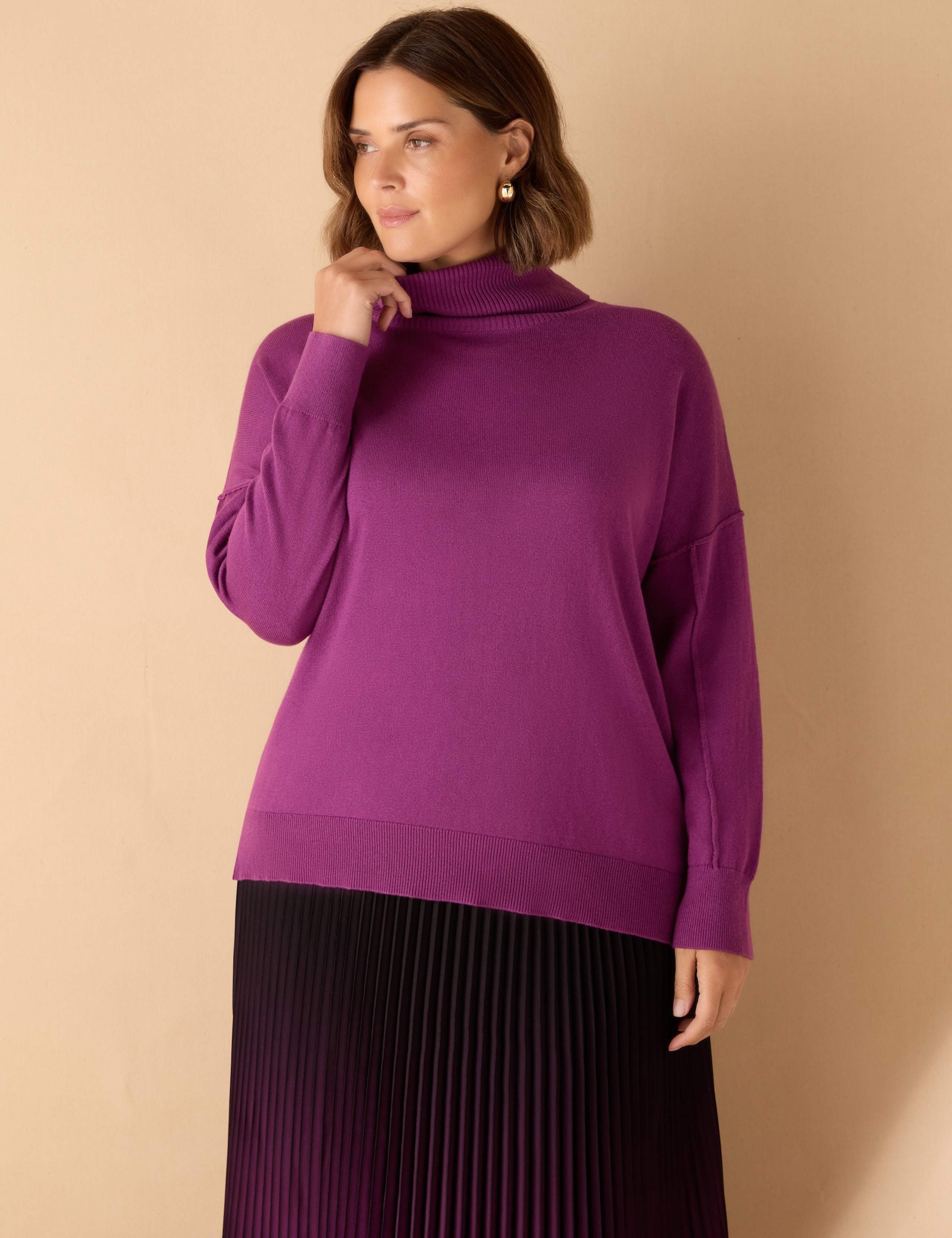 Roll Neck Jumper with Cashmere 2 of 7