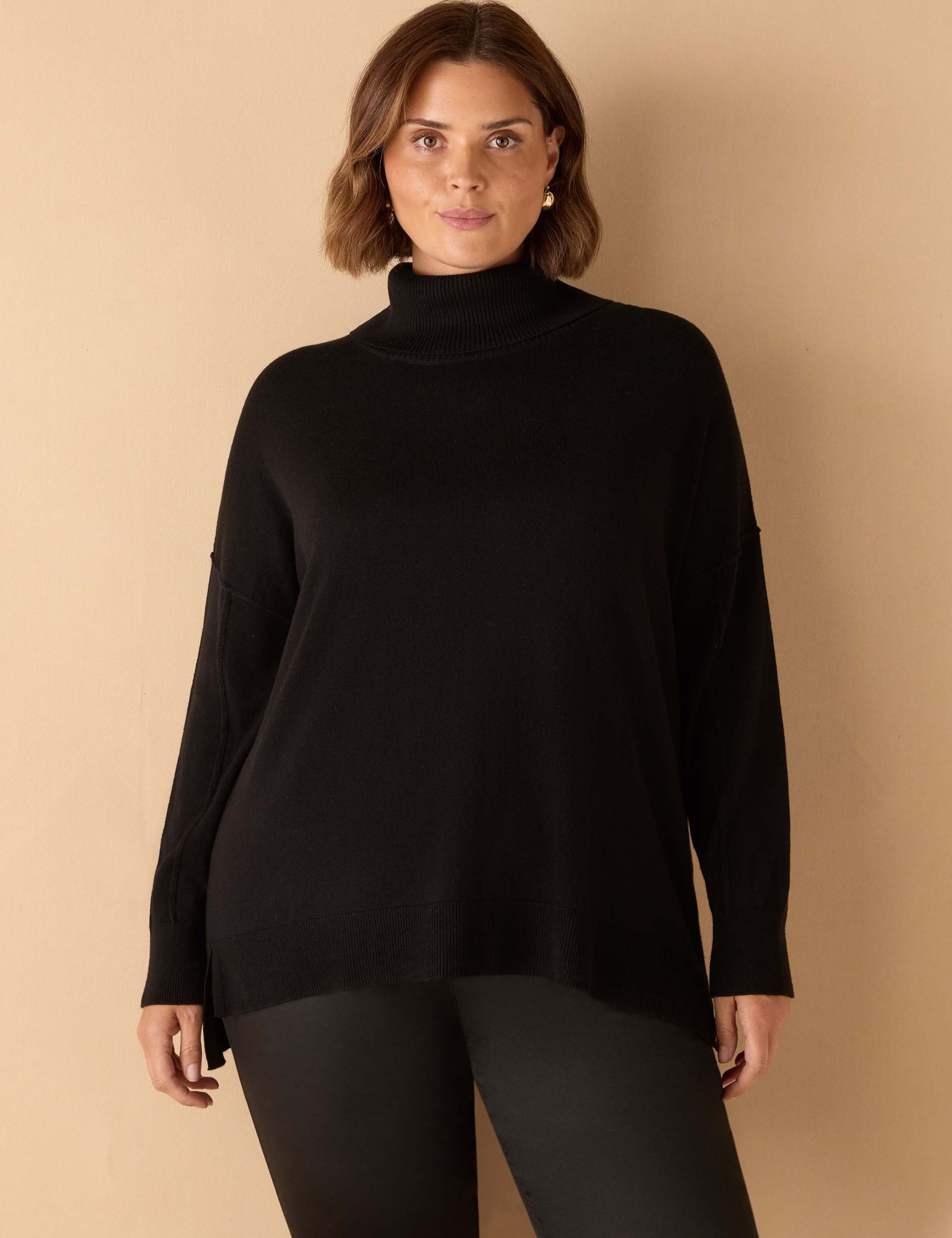 Roll Neck Jumper with Cashmere 2 of 5