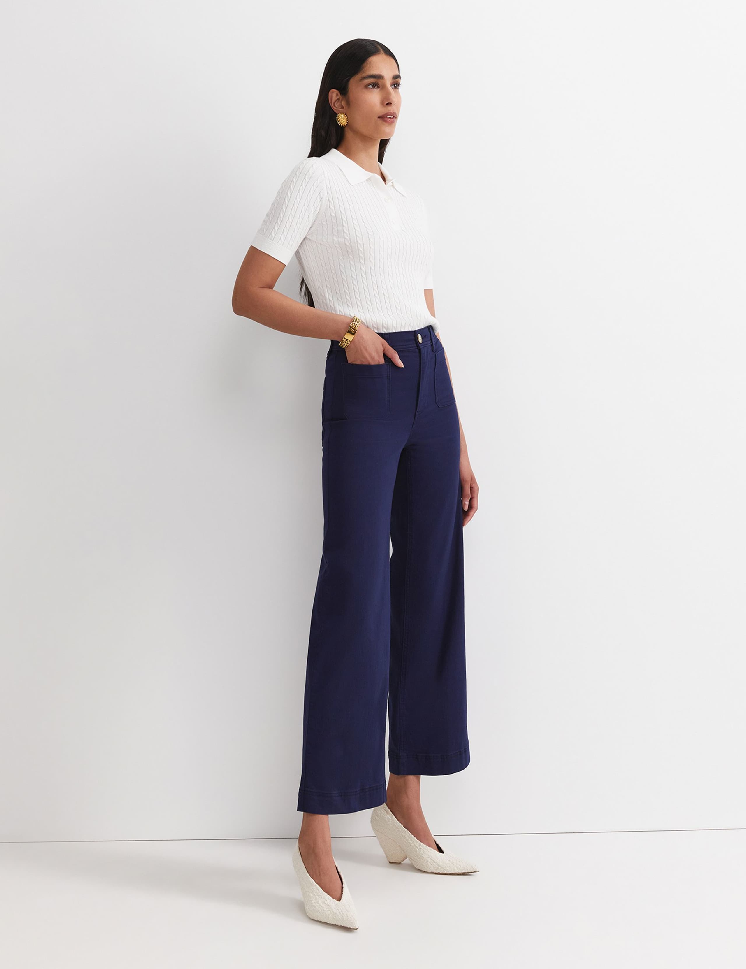 High Waisted Wide Leg Jeans 3 of 6