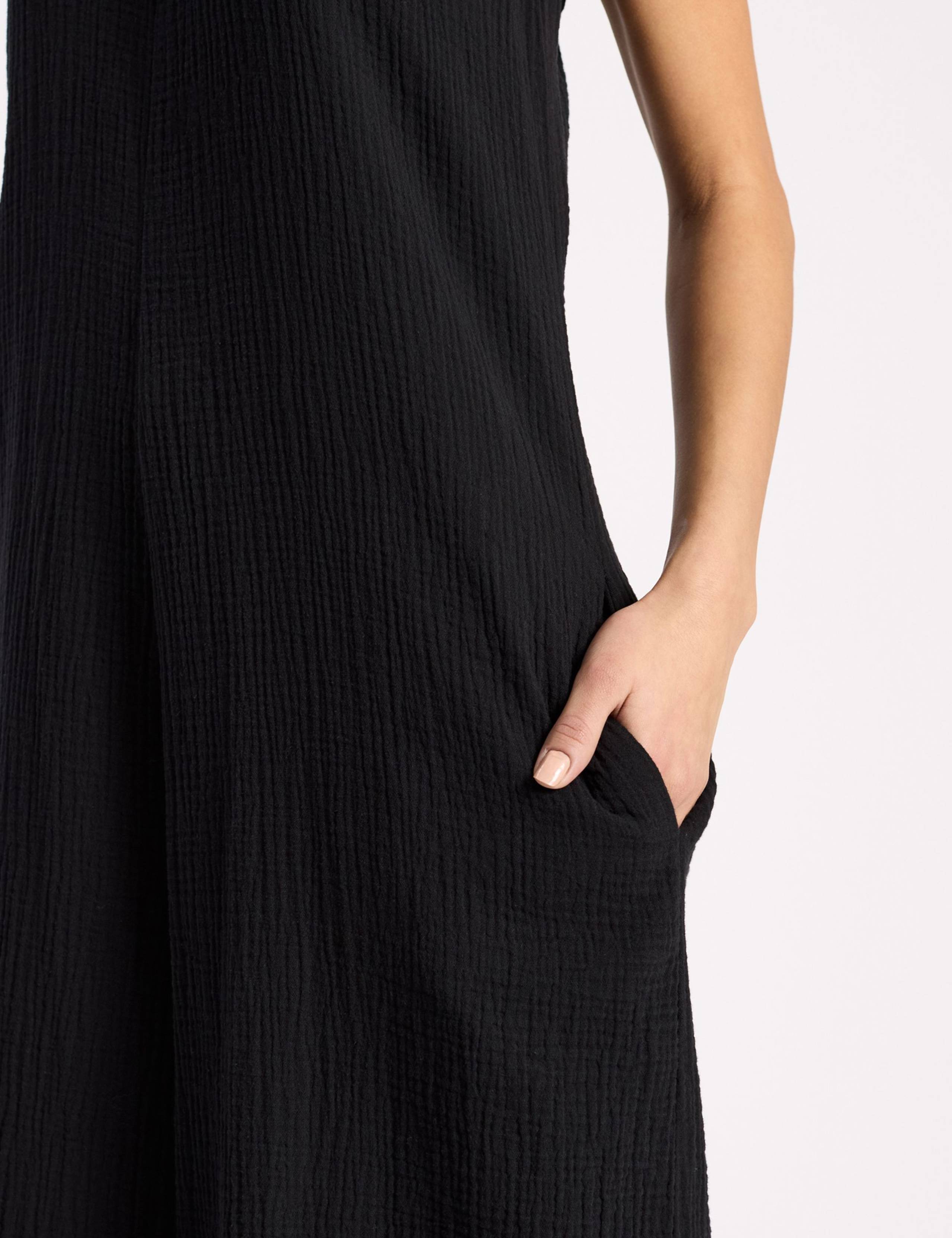 Pure Cotton Cheesecloth Sleeveless Jumpsuit 3 of 4