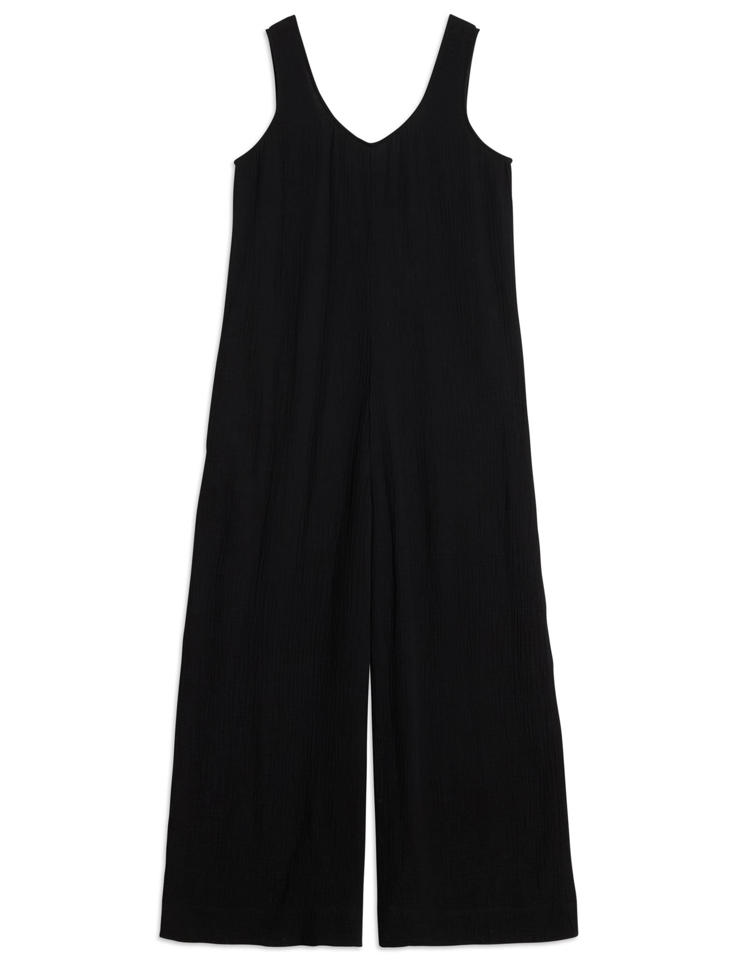 Pure Cotton Cheesecloth Sleeveless Jumpsuit 2 of 4