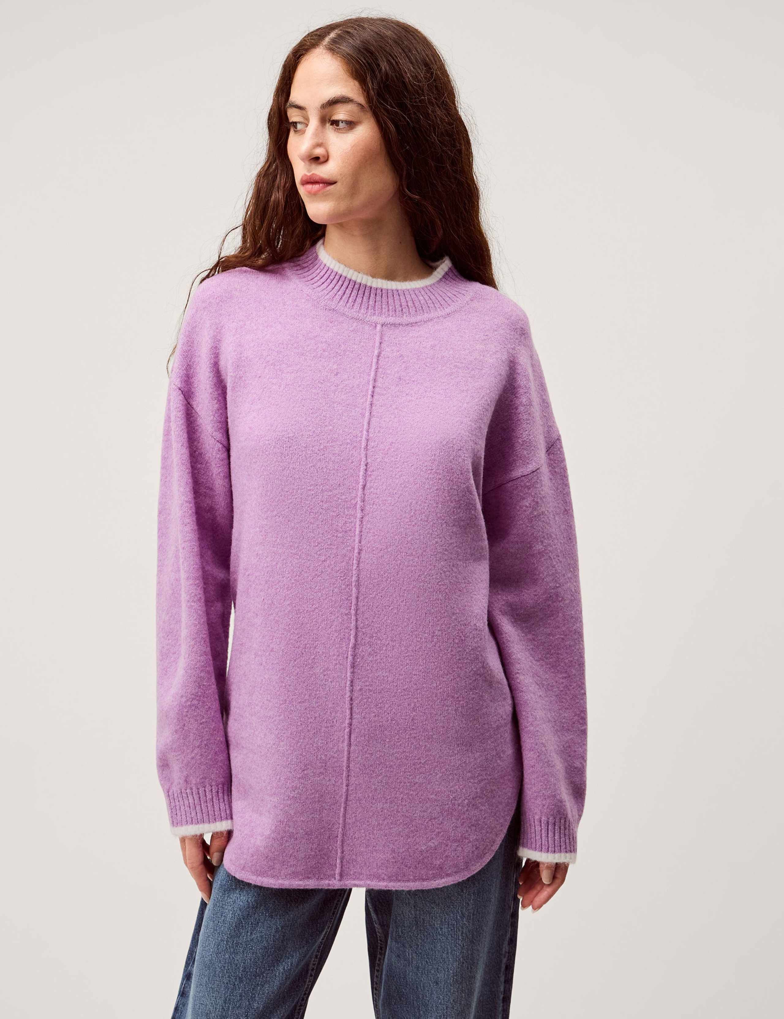 Tipped Textured Oversized Jumper 1 of 5