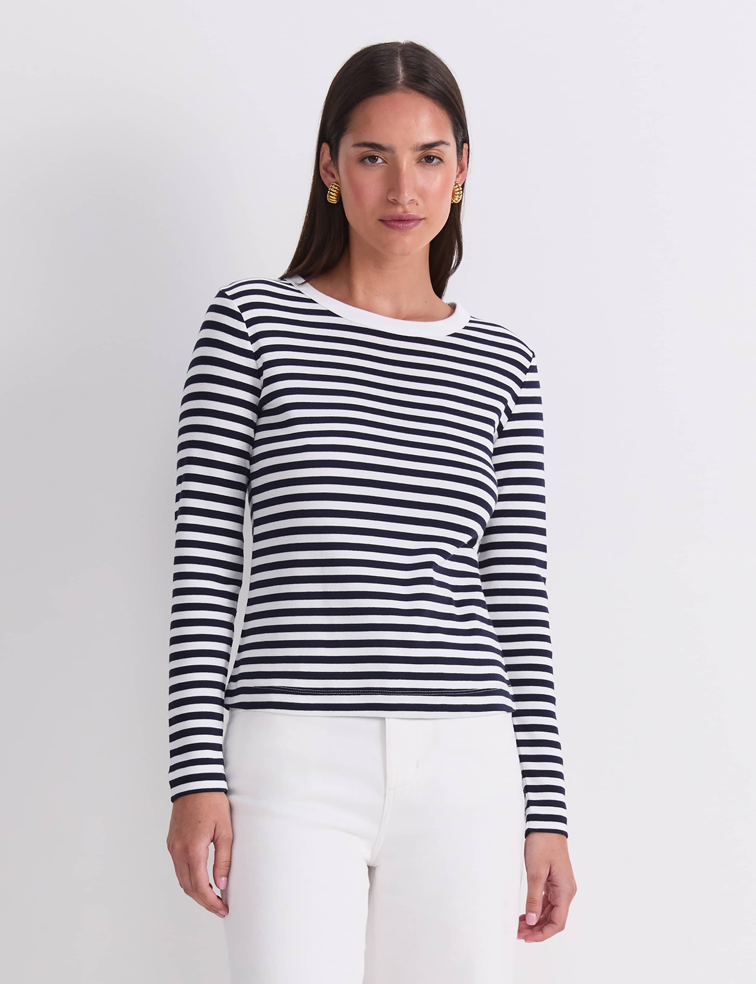 Jersey Striped Top 1 of 8