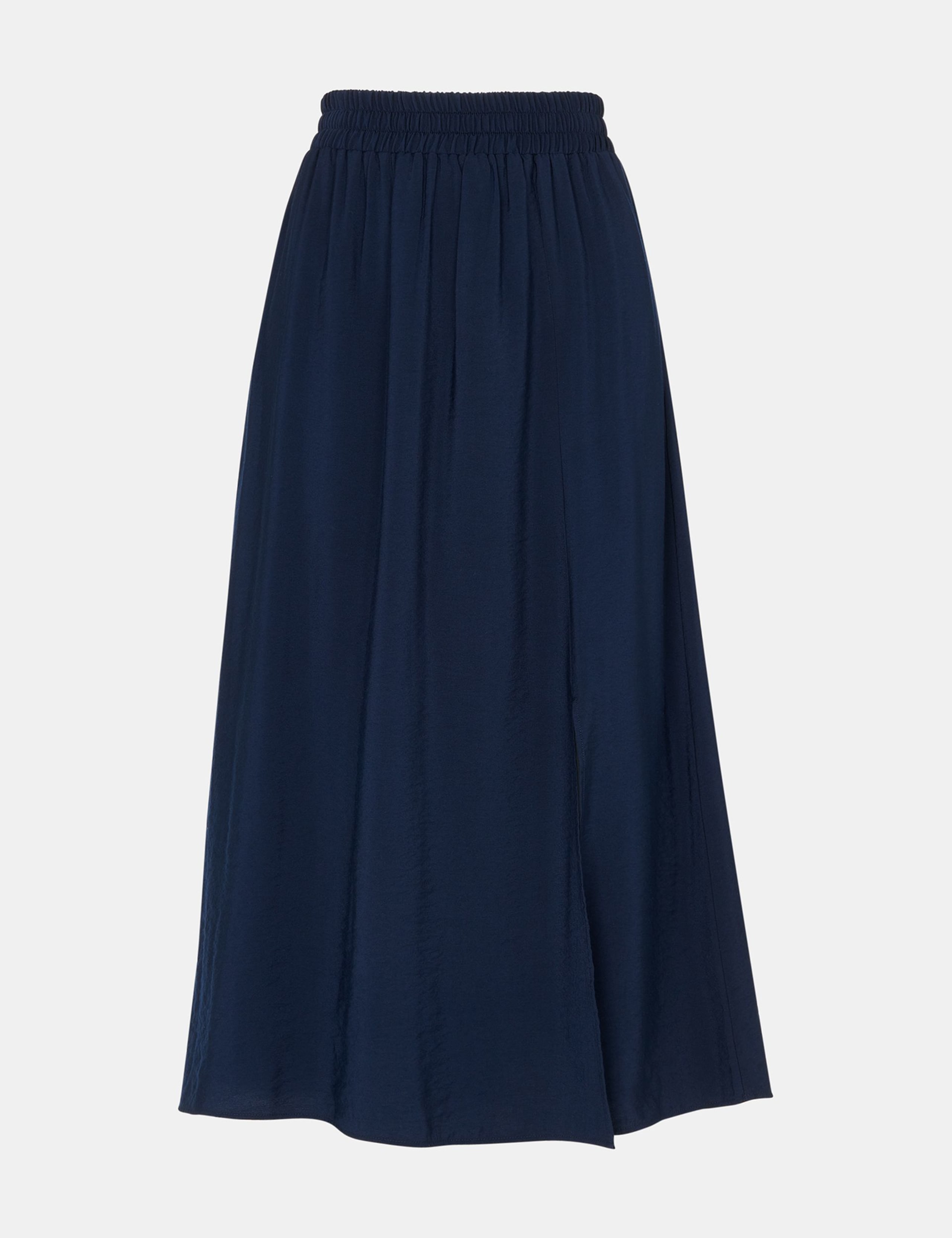 Side Split Midi A-Line Skirt 2 of 4
