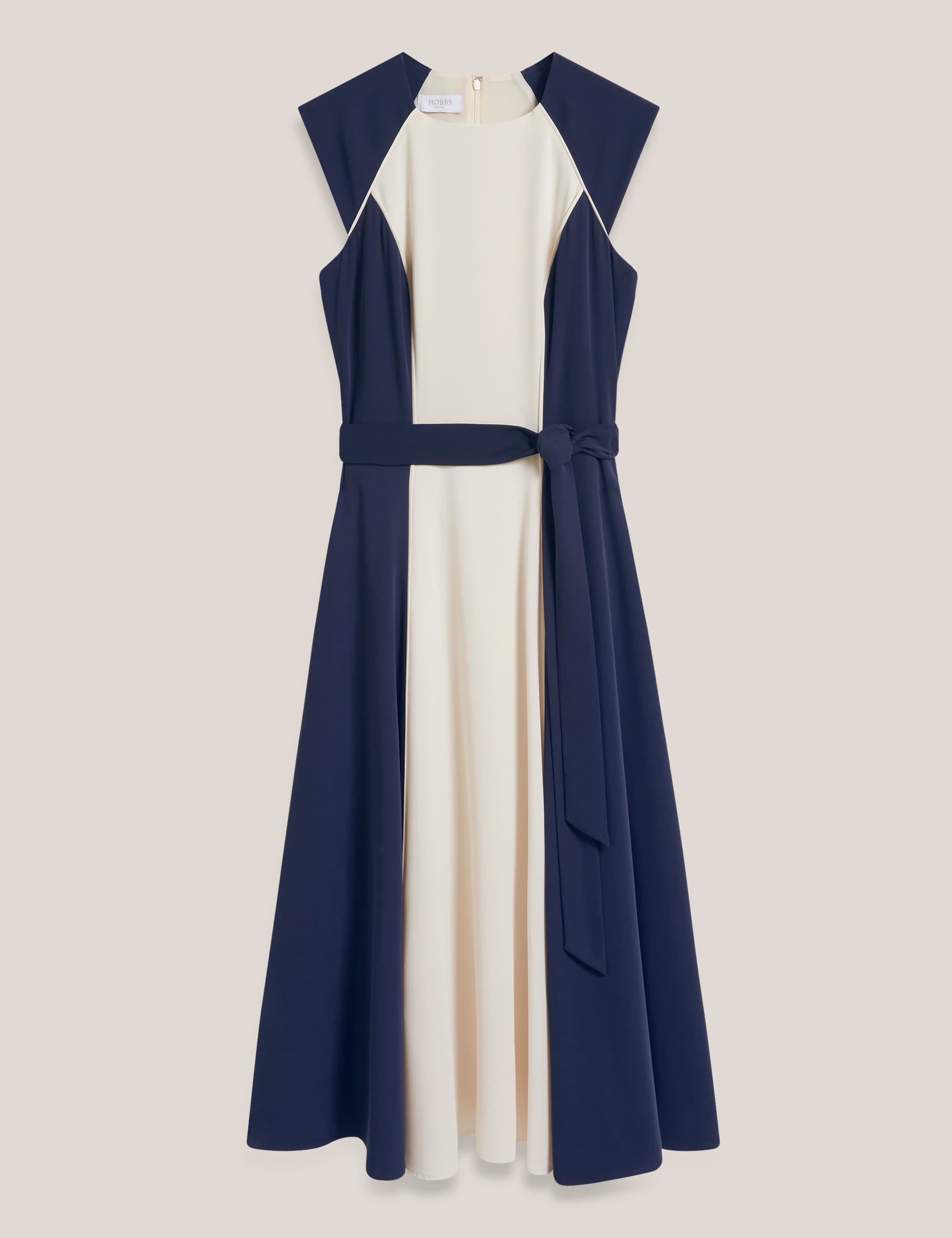 Colour Block Midi Skater Dress 2 of 5