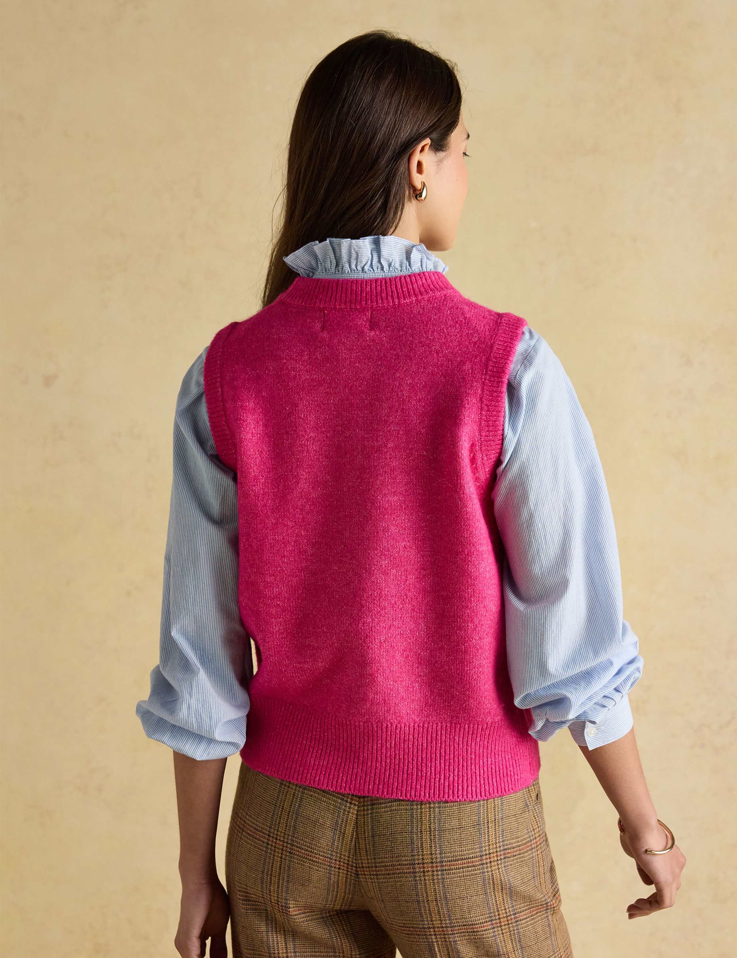 Crew Neck Knitted Vest 6 of 8