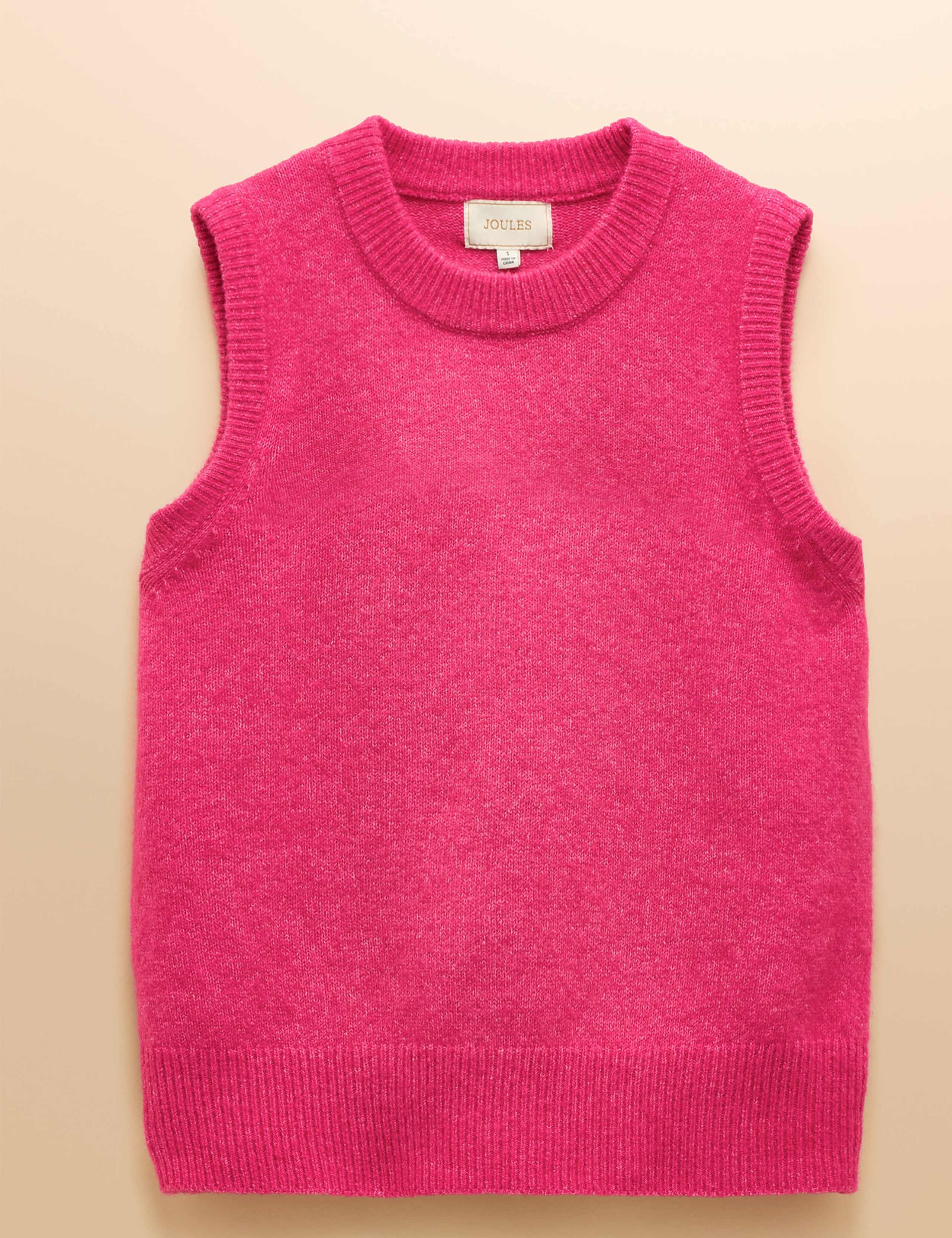 Crew Neck Knitted Vest 2 of 8