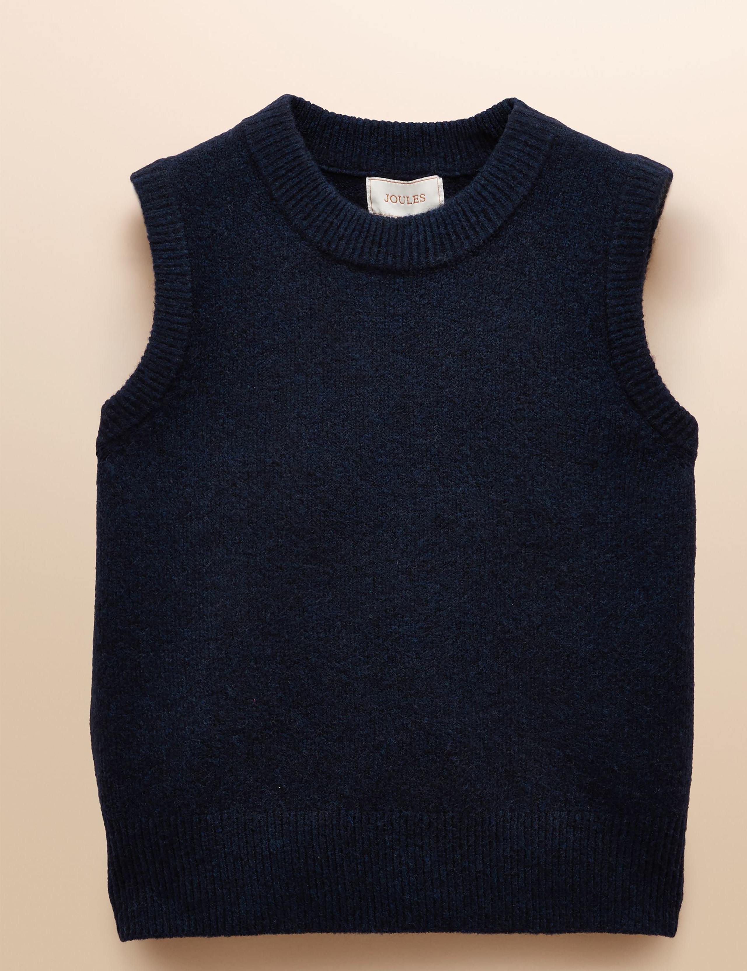 Crew Neck Knitted Vest 2 of 6