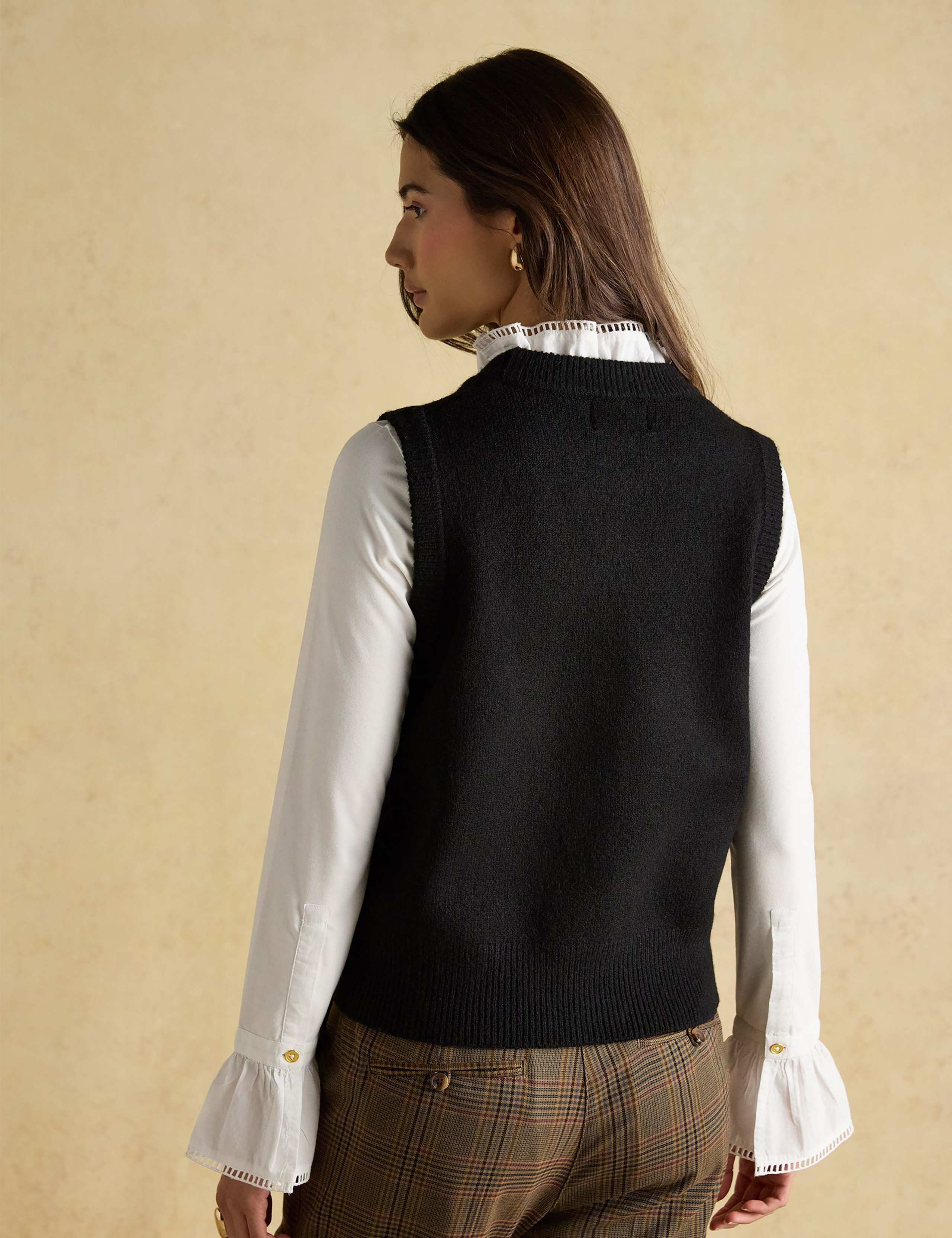 Crew Neck Knitted Vest 6 of 8