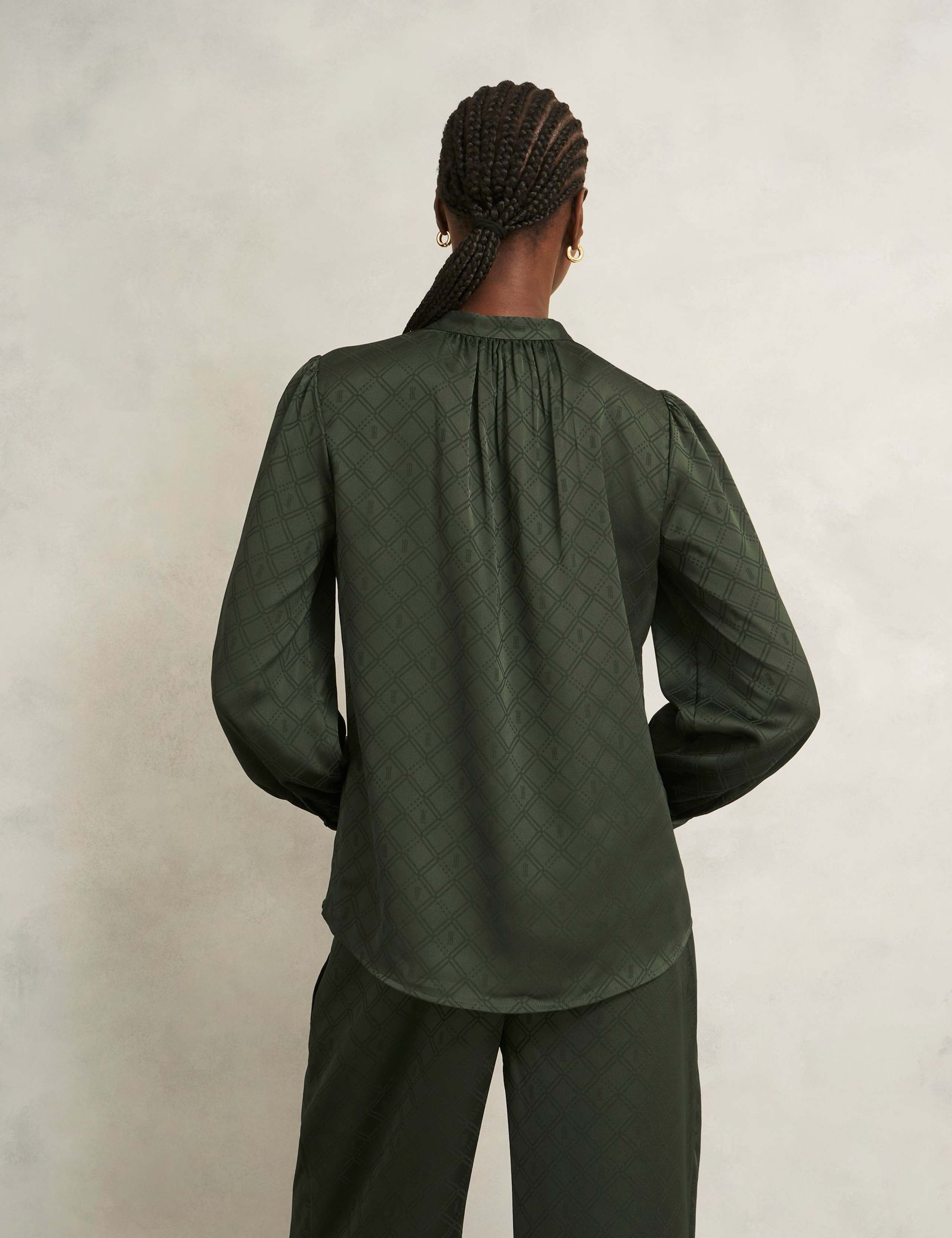 Printed Relaxed Blouse 4 of 5