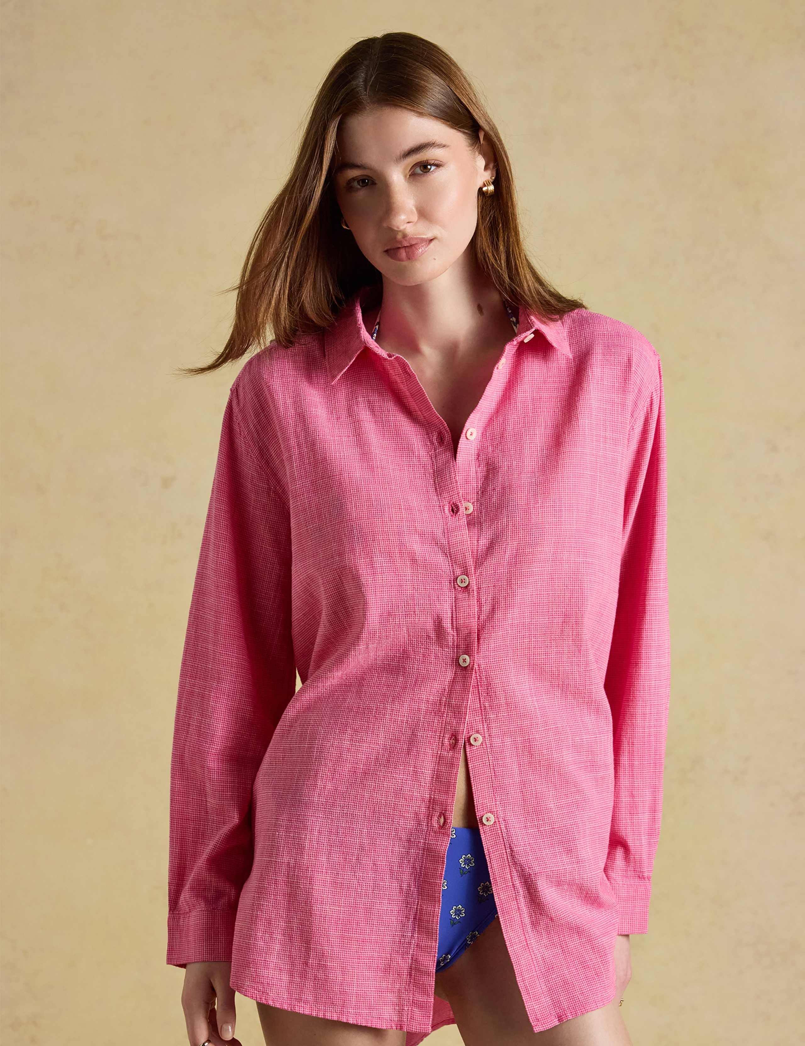 Pure Cotton Longline Shirt 1 of 8