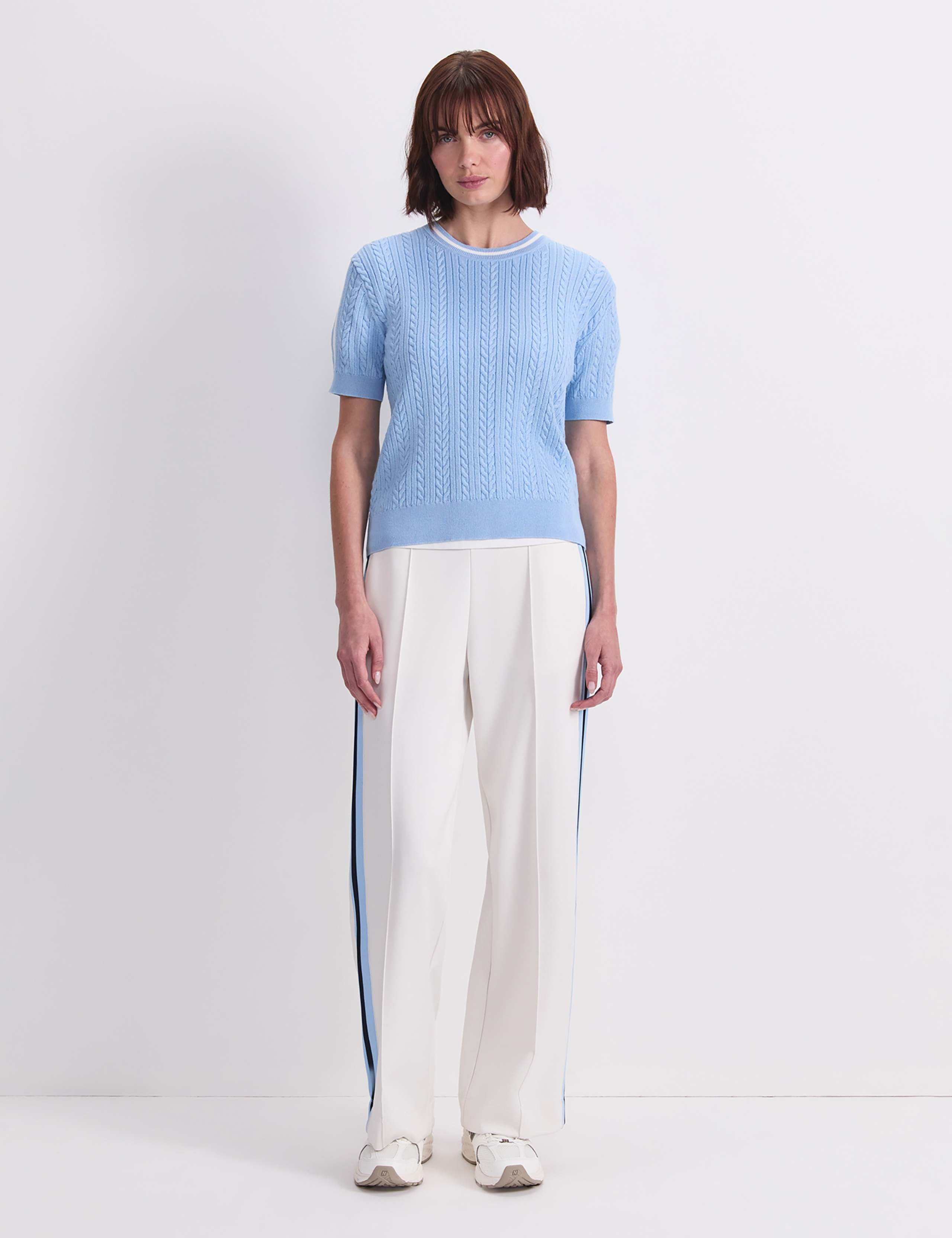 Pure Cotton Cable Knit Knitted Top 2 of 7