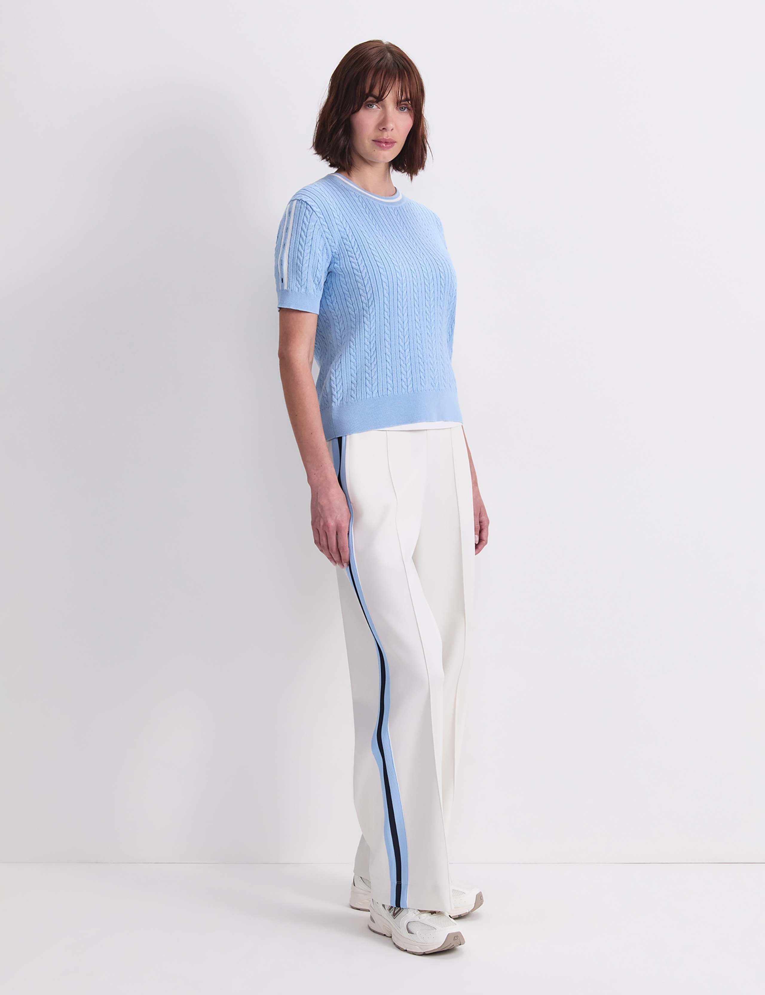 Pure Cotton Cable Knit Knitted Top 4 of 7