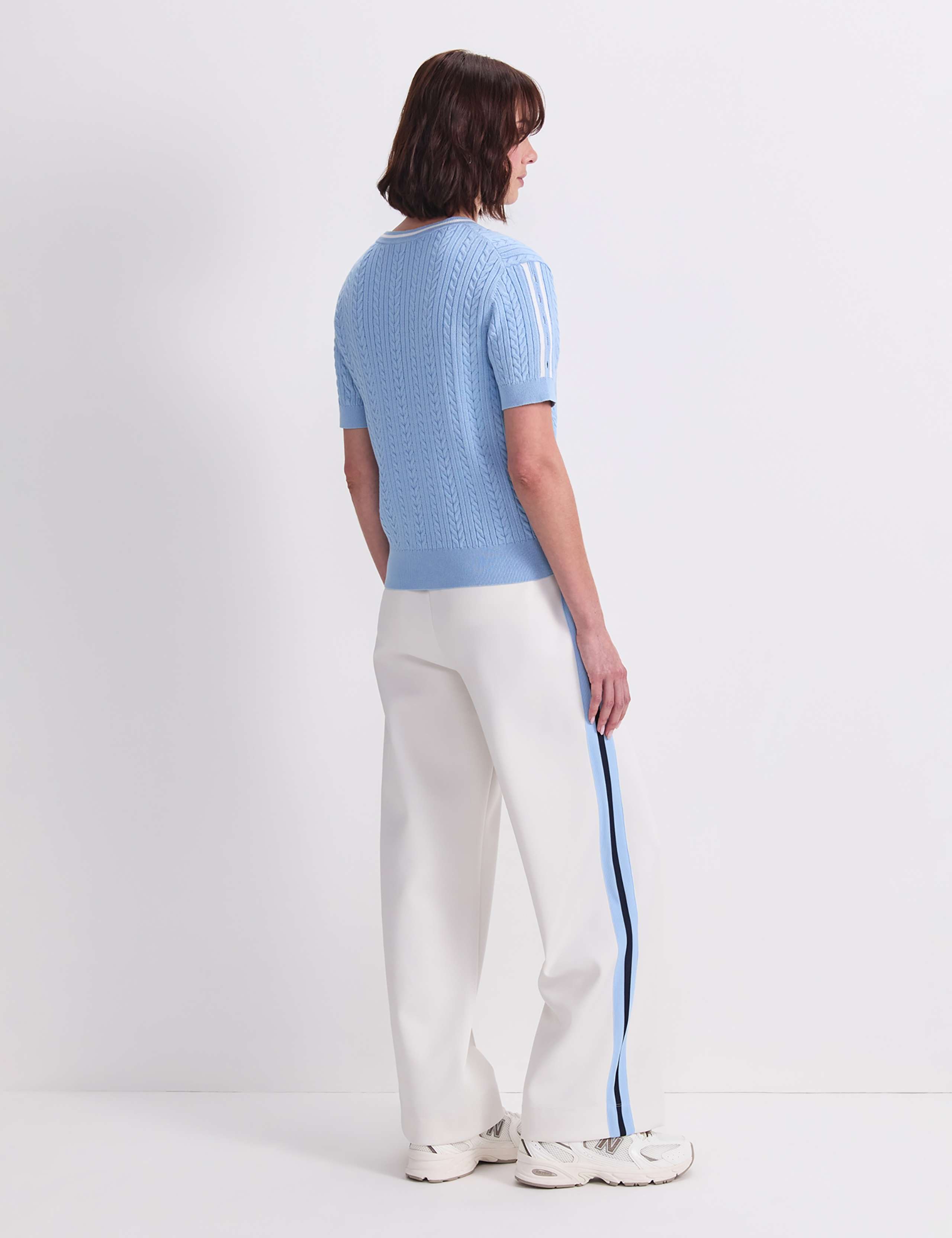 Pure Cotton Cable Knit Knitted Top 5 of 7