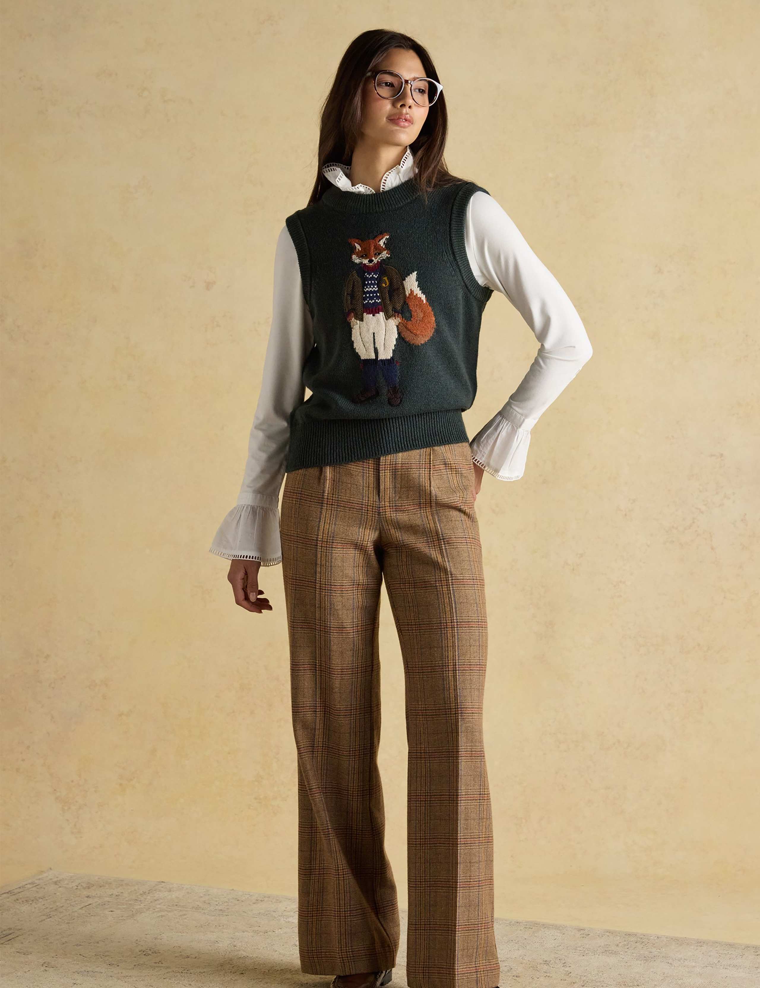 Cotton Rich Embroidered Knitted Vest 3 of 8