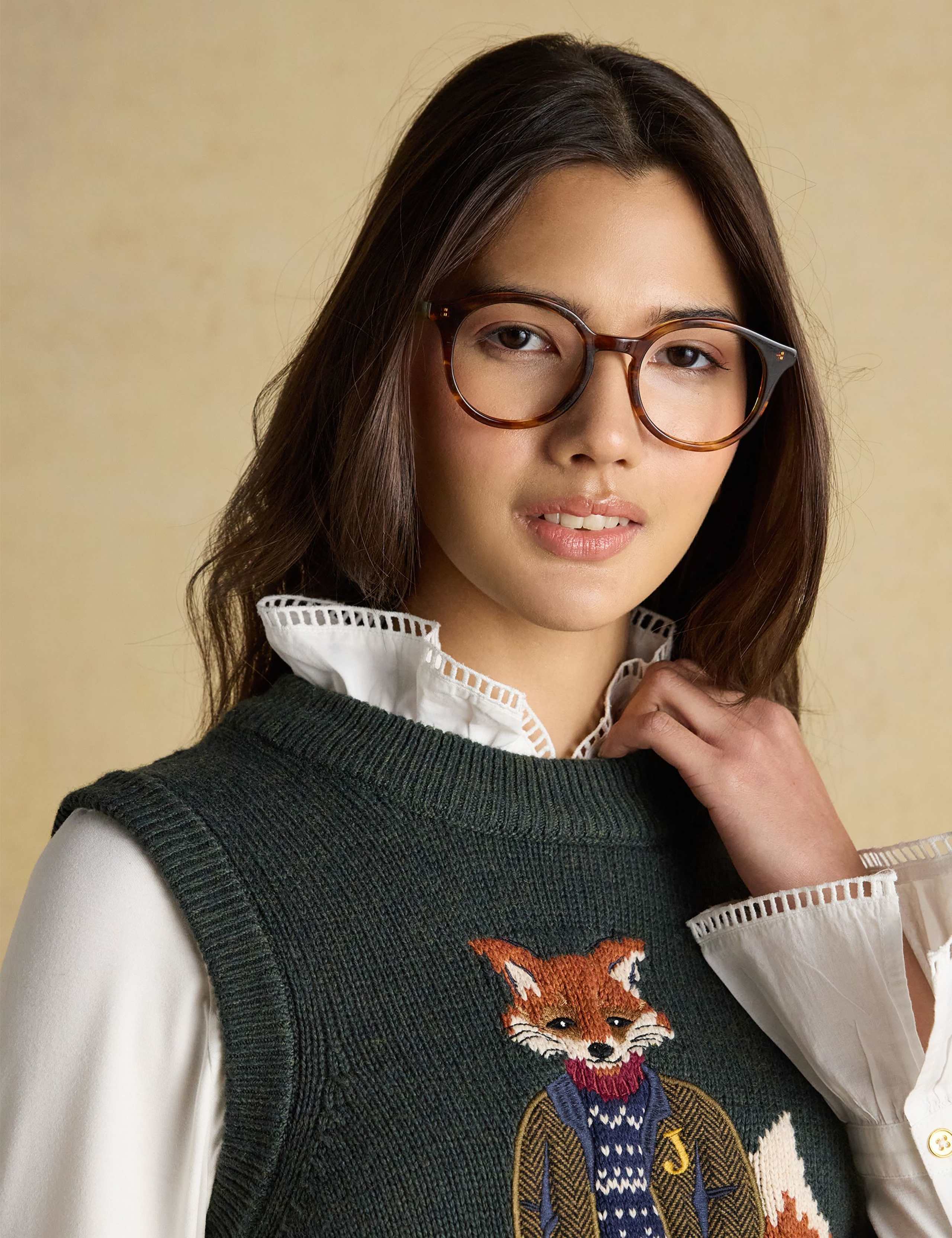 Cotton Rich Embroidered Knitted Vest 6 of 8