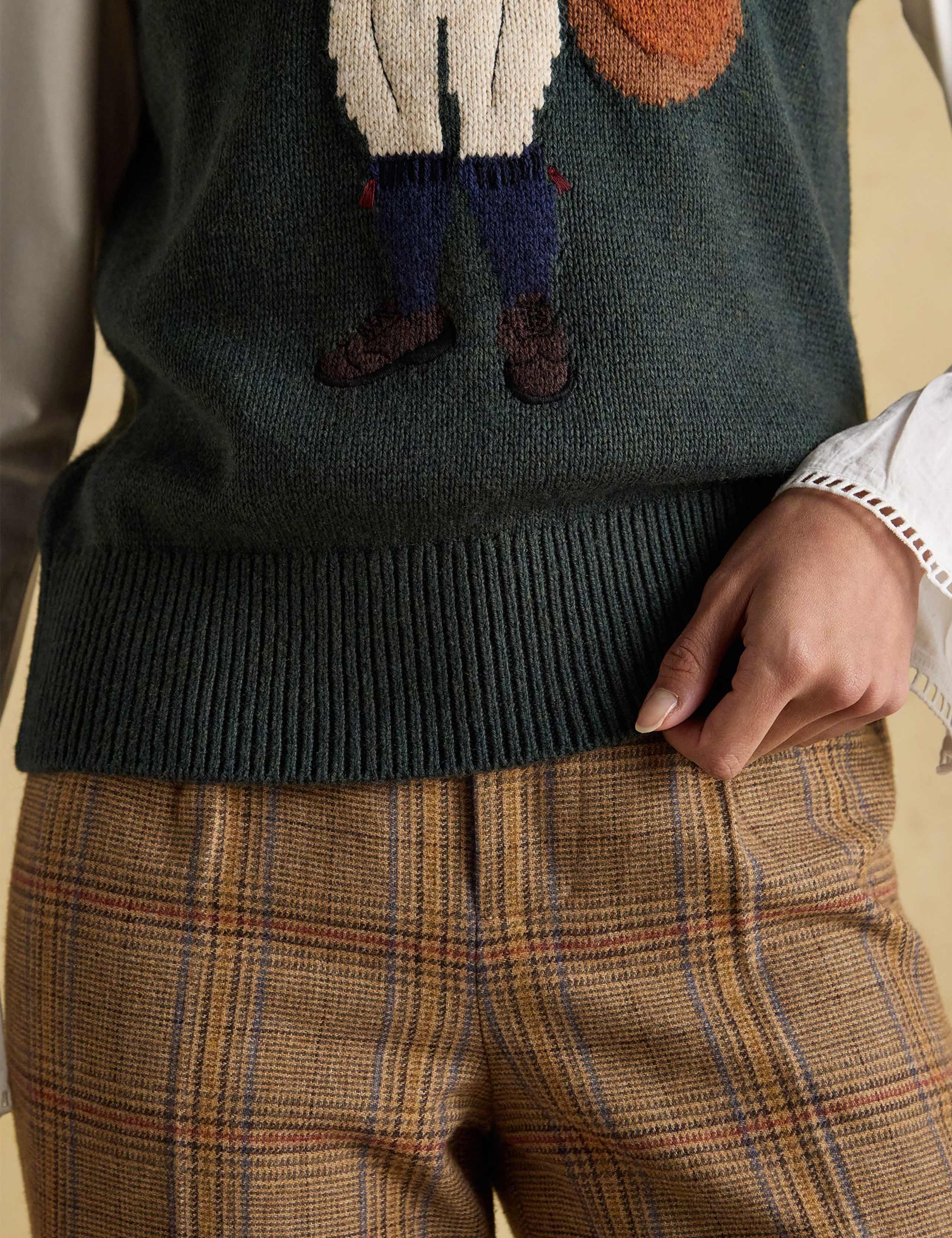 Cotton Rich Embroidered Knitted Vest 8 of 8