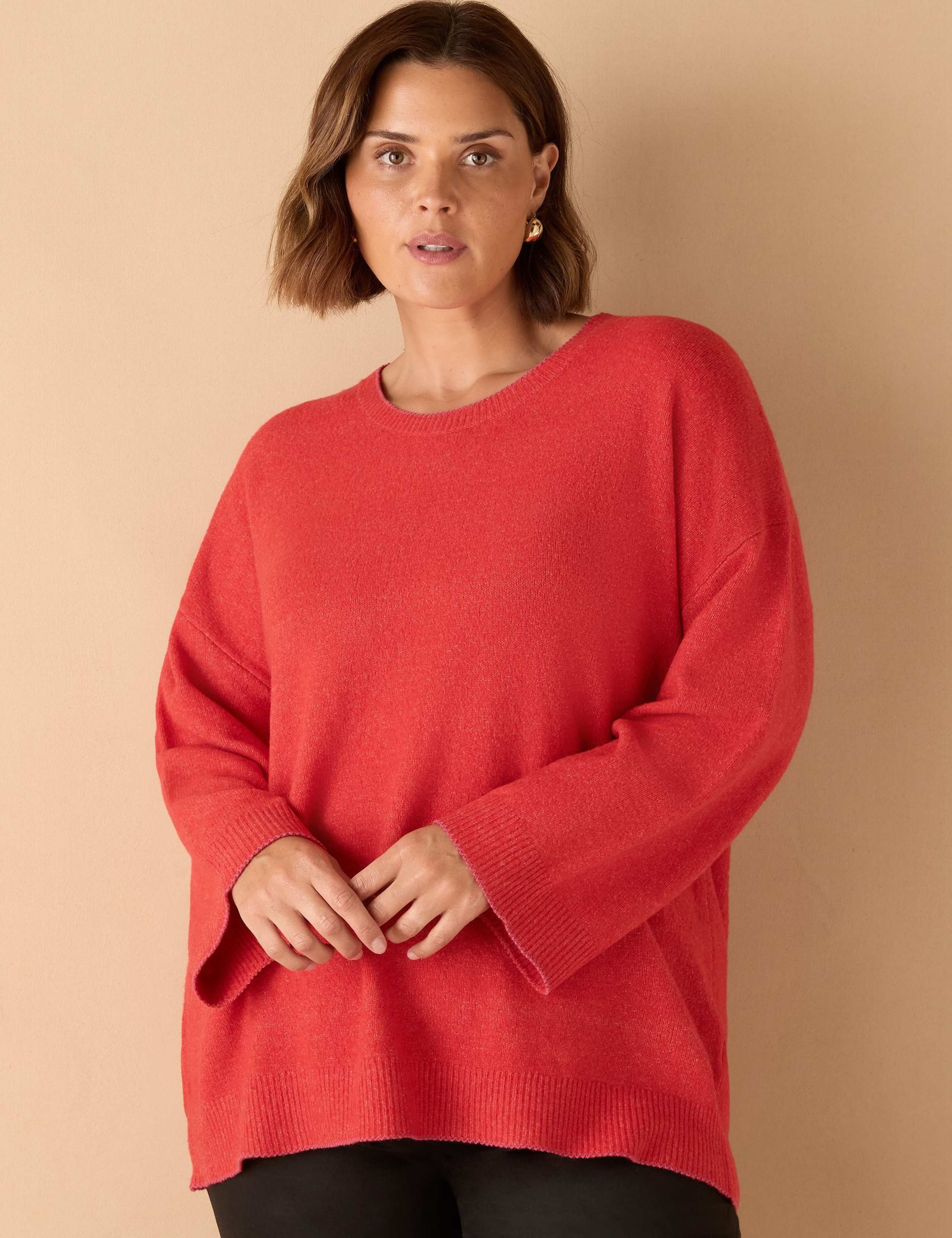 Textured Crew Neck Jumper with Wool 1 of 5