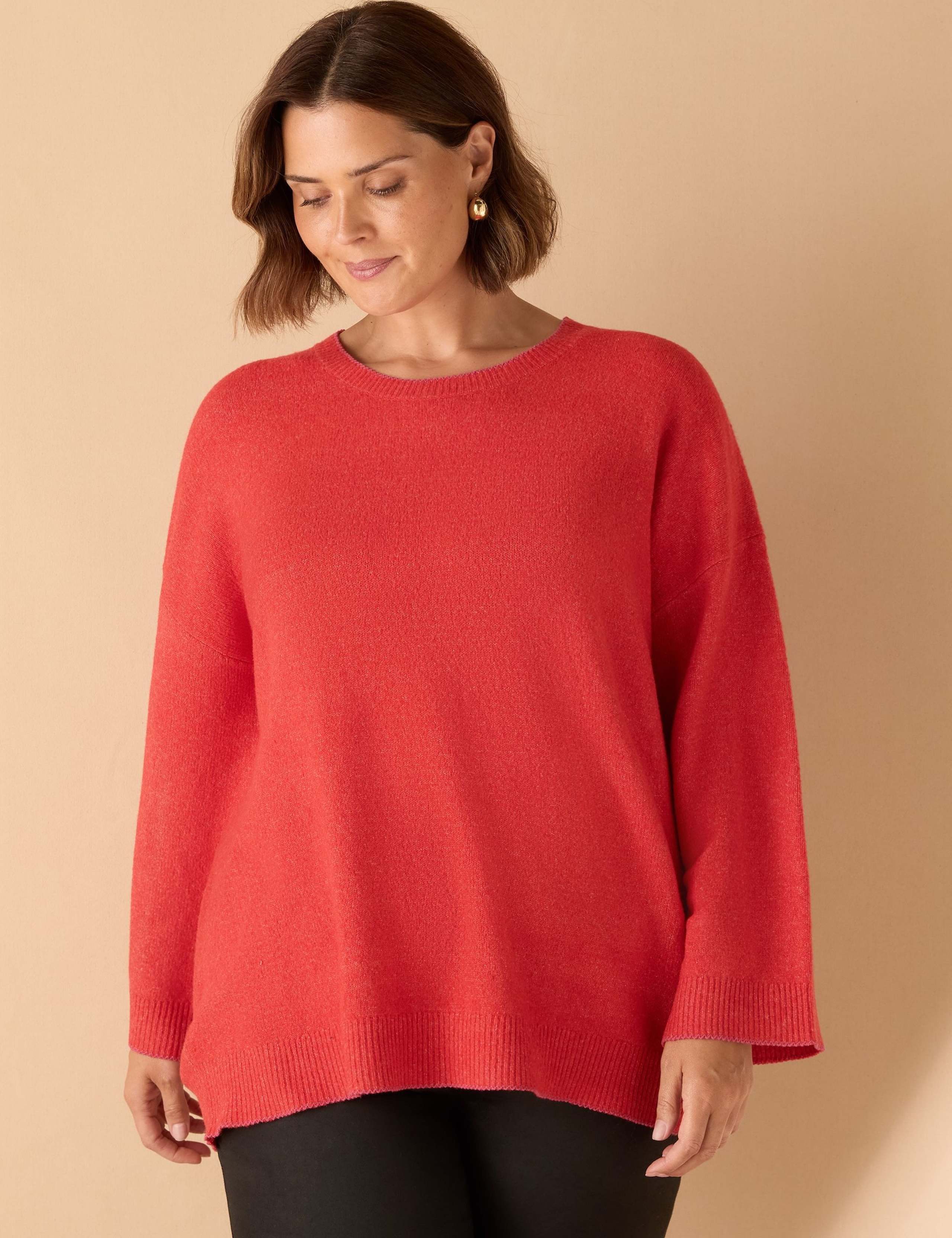 Textured Crew Neck Jumper with Wool 2 of 5