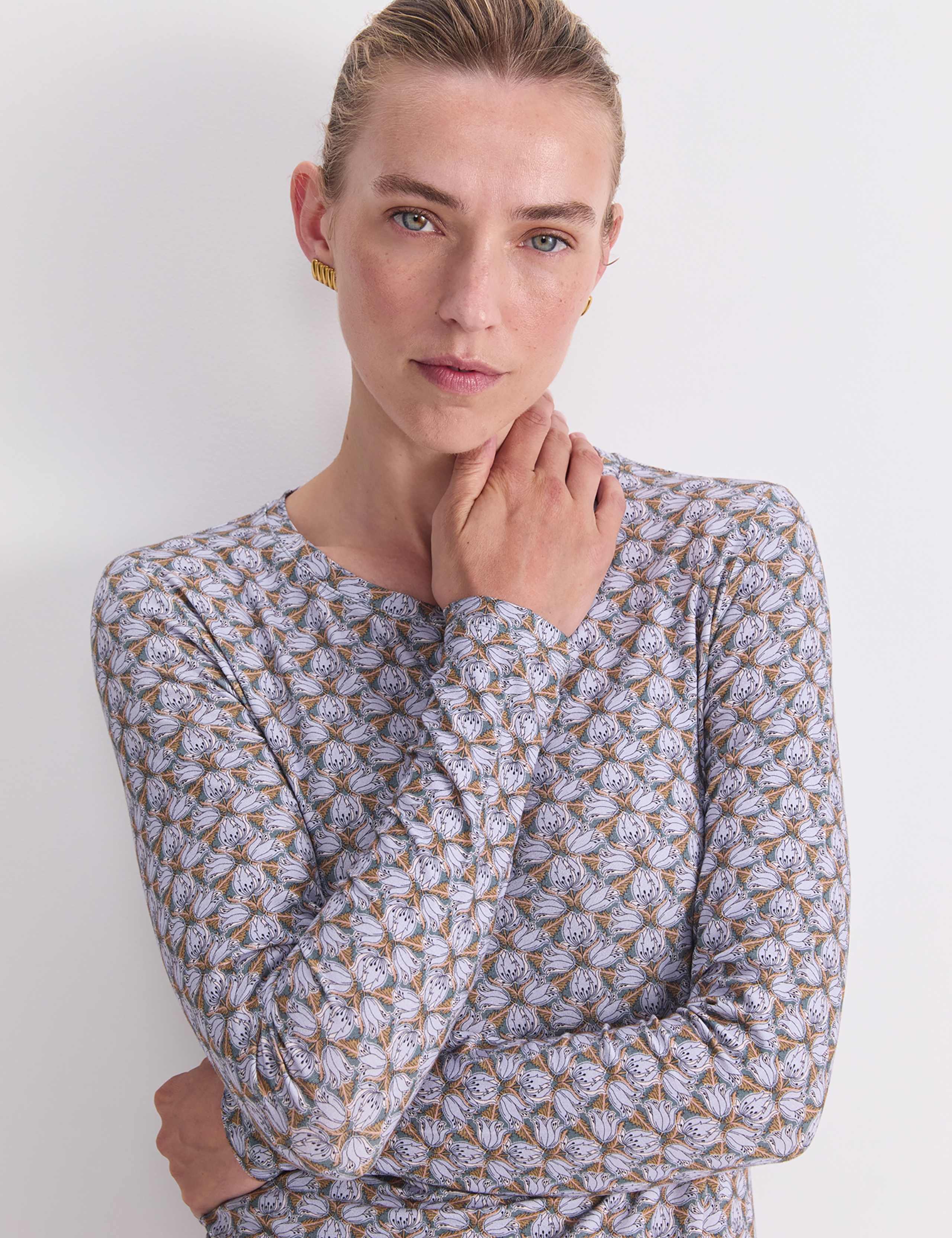 Jersey Floral Top 6 of 6