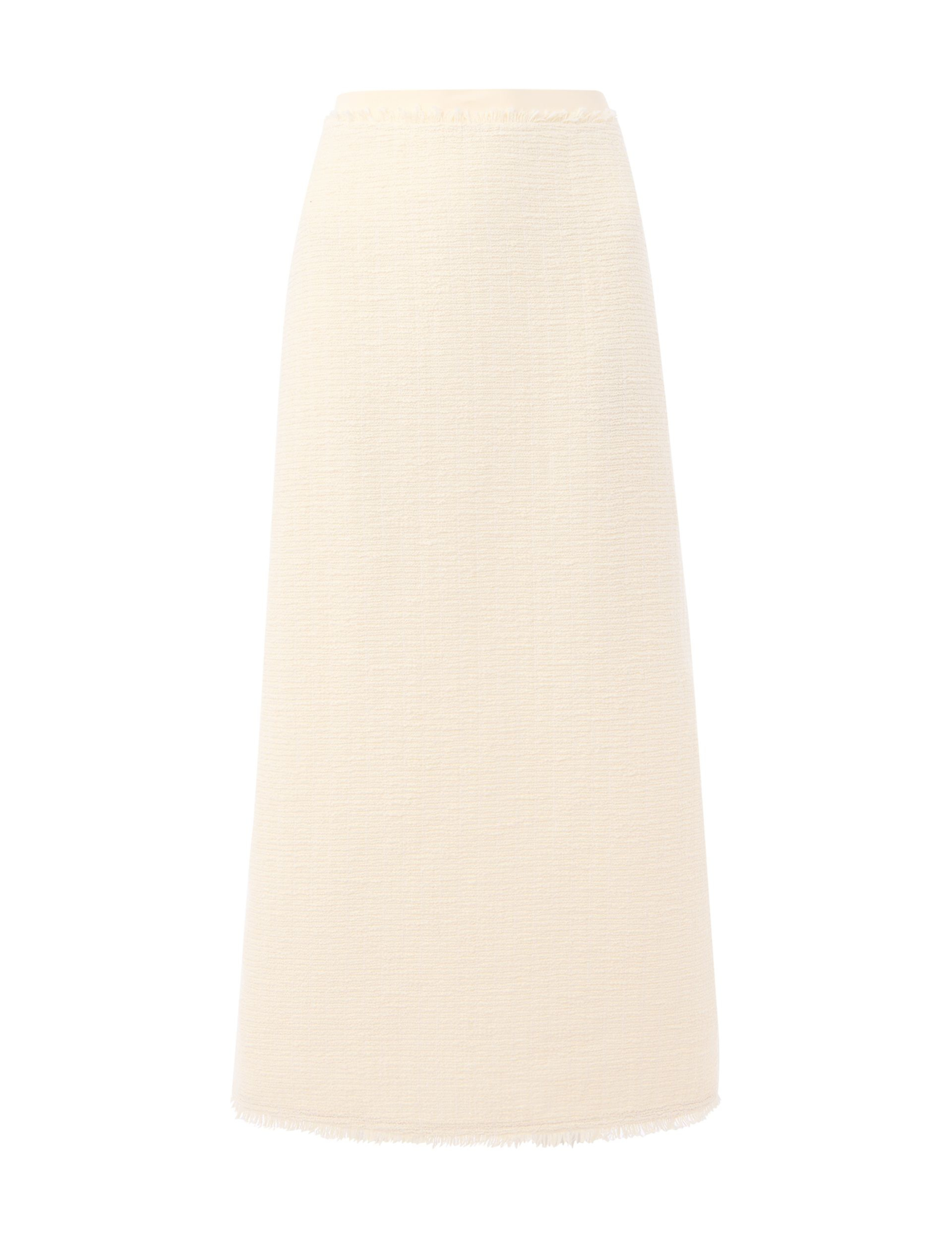 Textured Side Split Midi Pencil Skirt 2 of 4