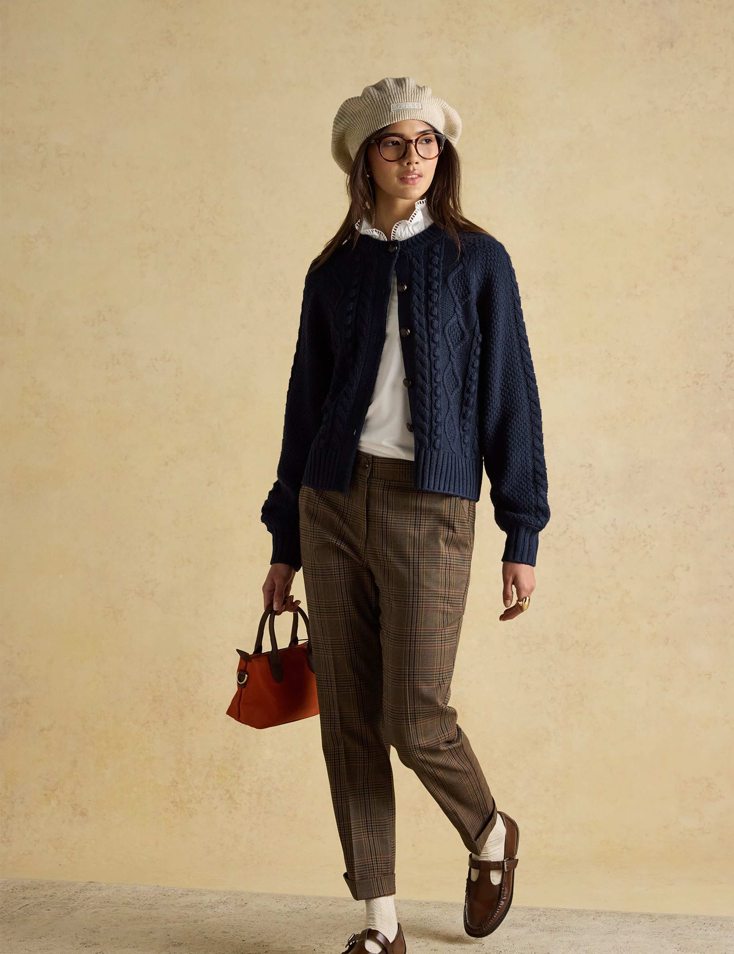 Cable Knit Cardigan with Wool 3 of 7