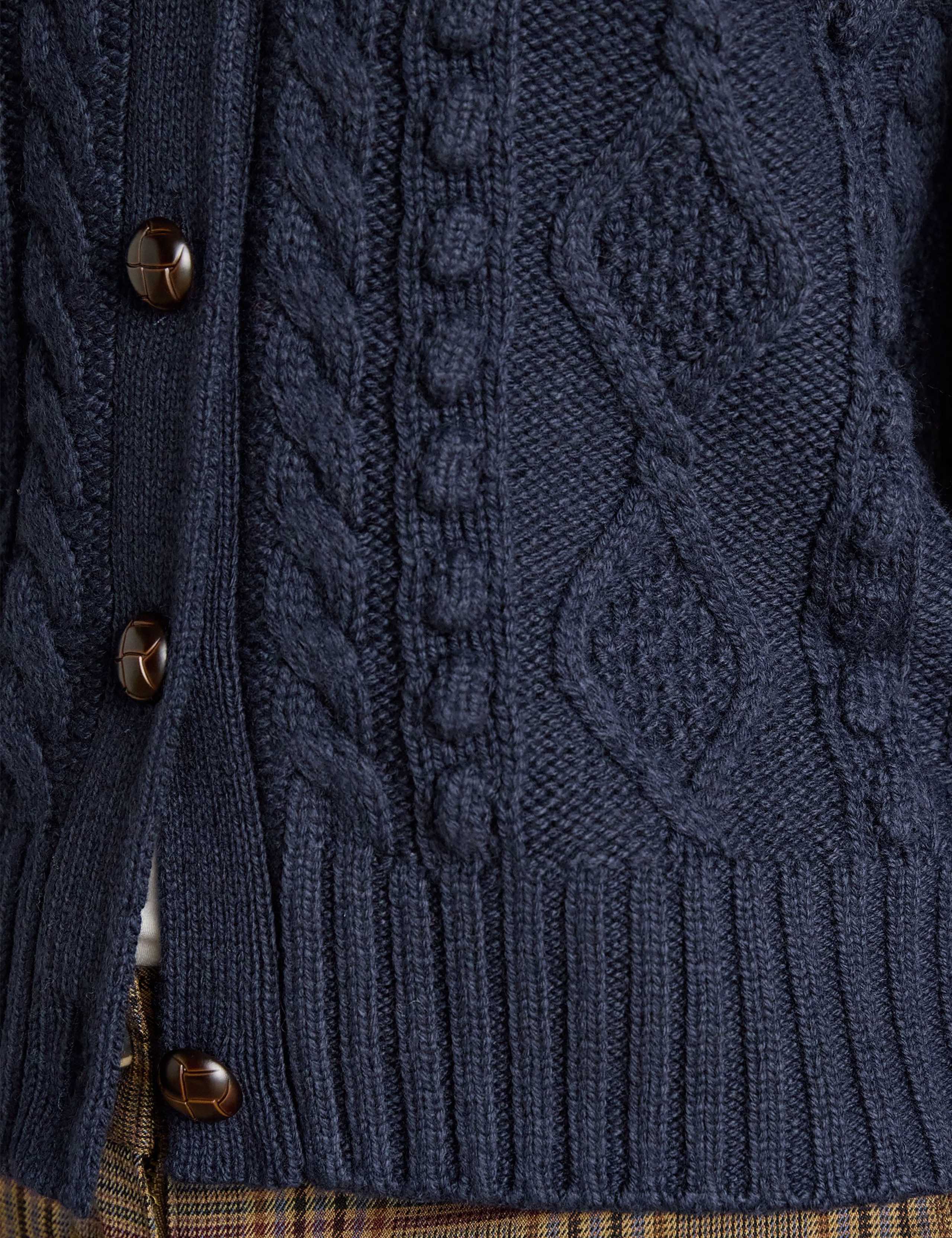 Cable Knit Cardigan with Wool 5 of 7