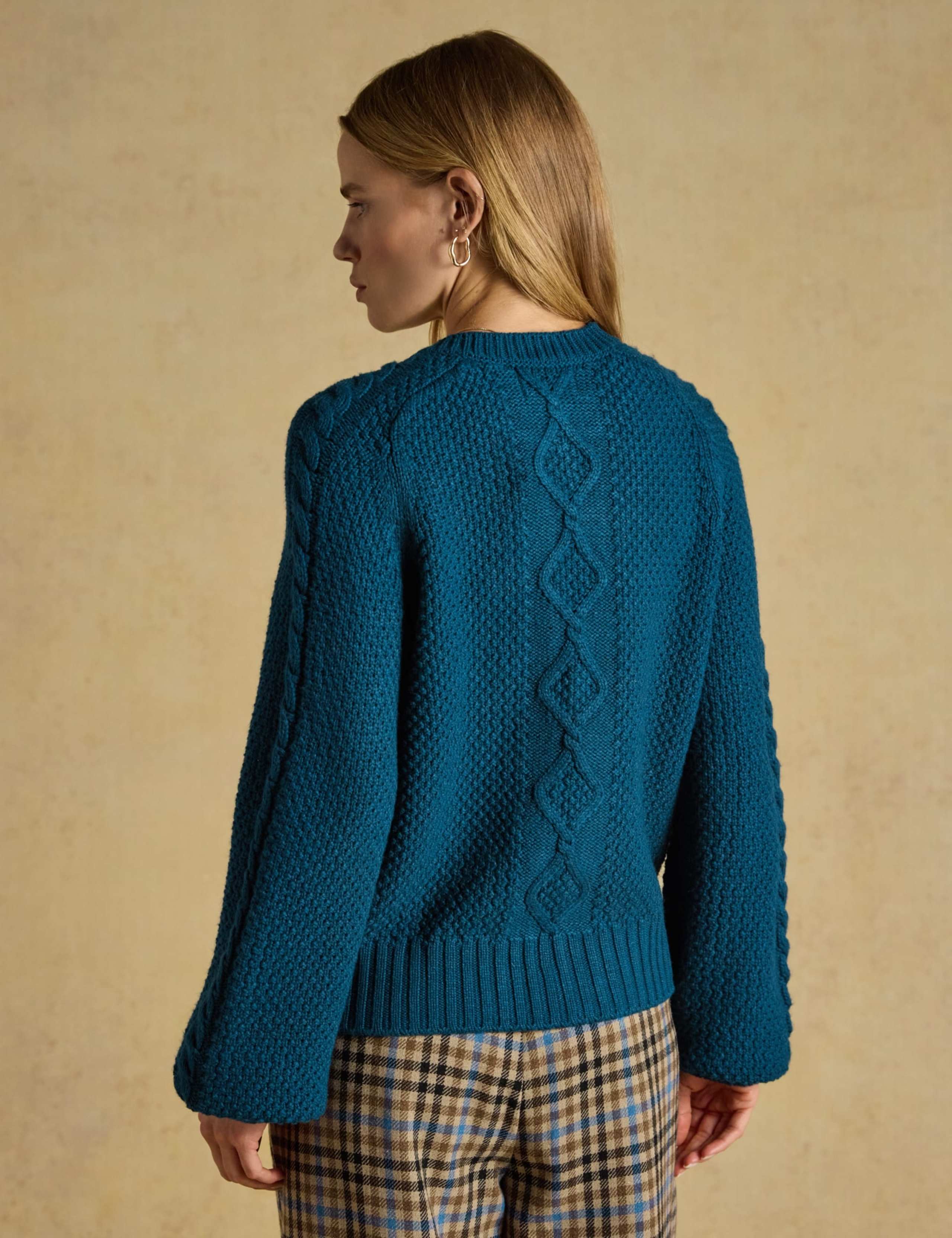 Cable Knit Cardigan with Wool 8 of 9
