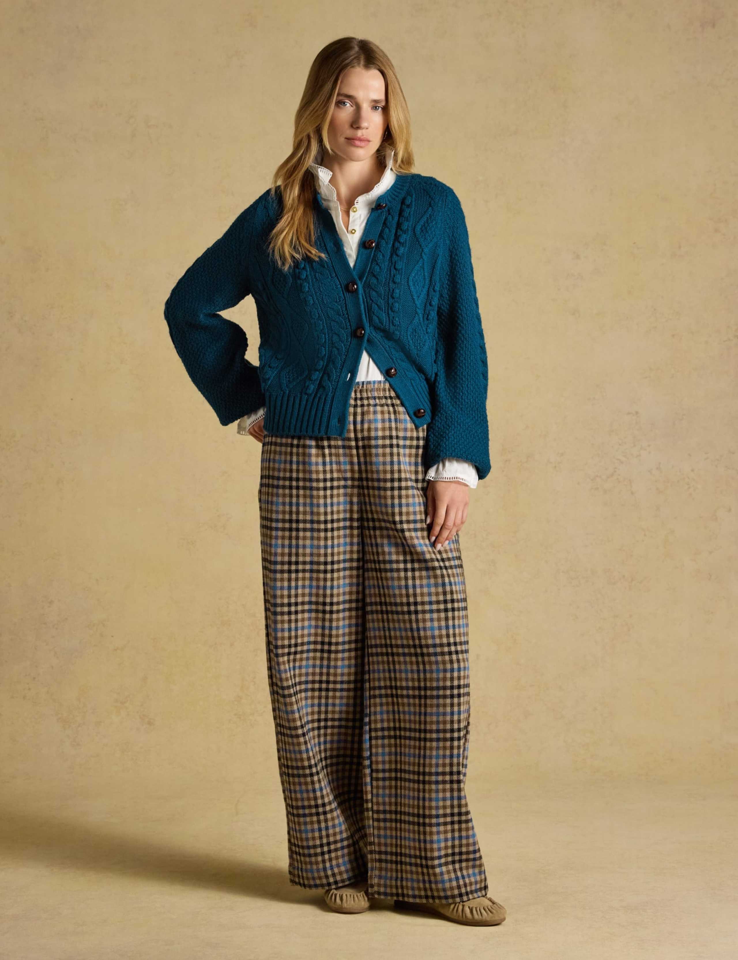 Cable Knit Cardigan with Wool 9 of 9