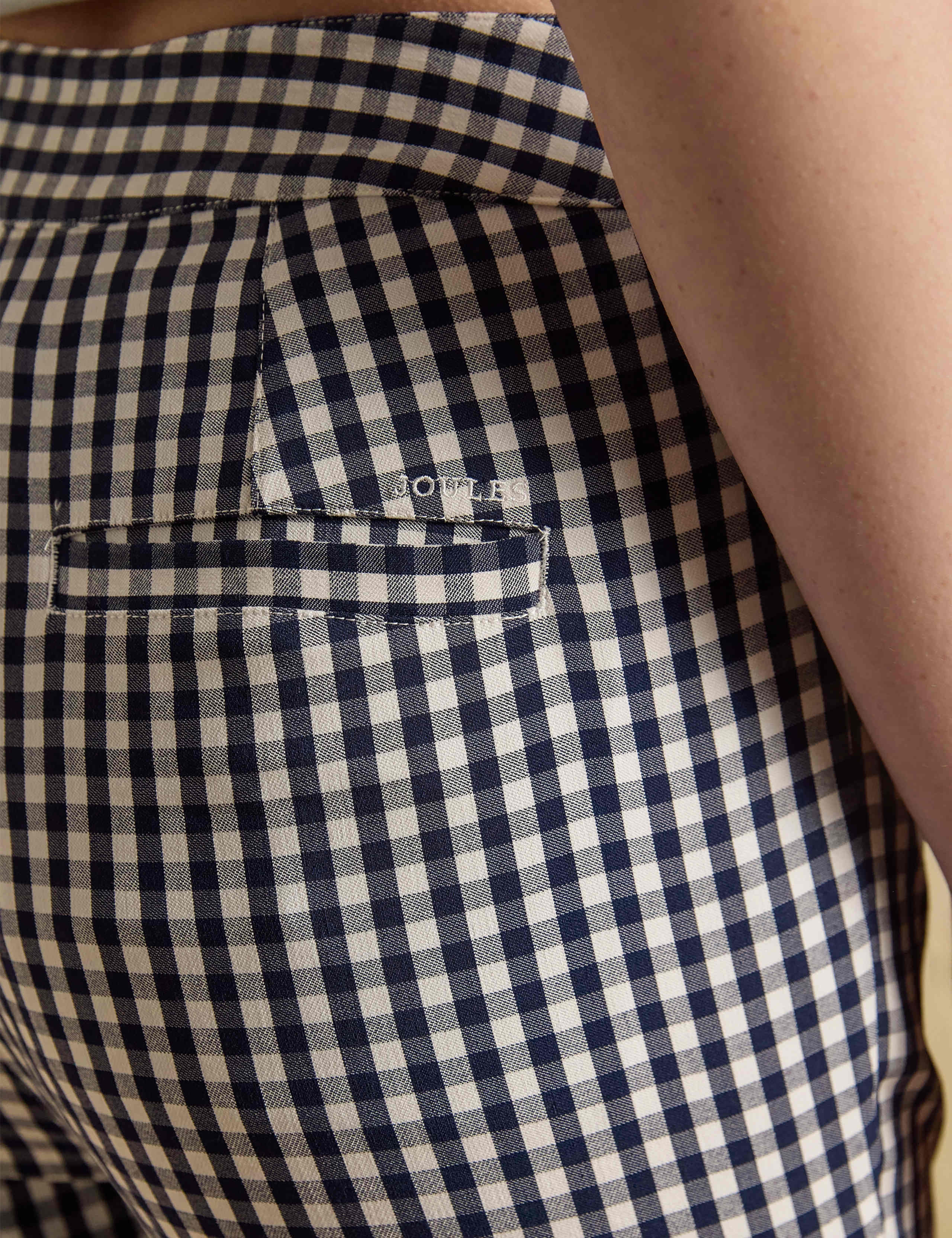 Checked Slim Fit Cropped Trousers 6 of 8